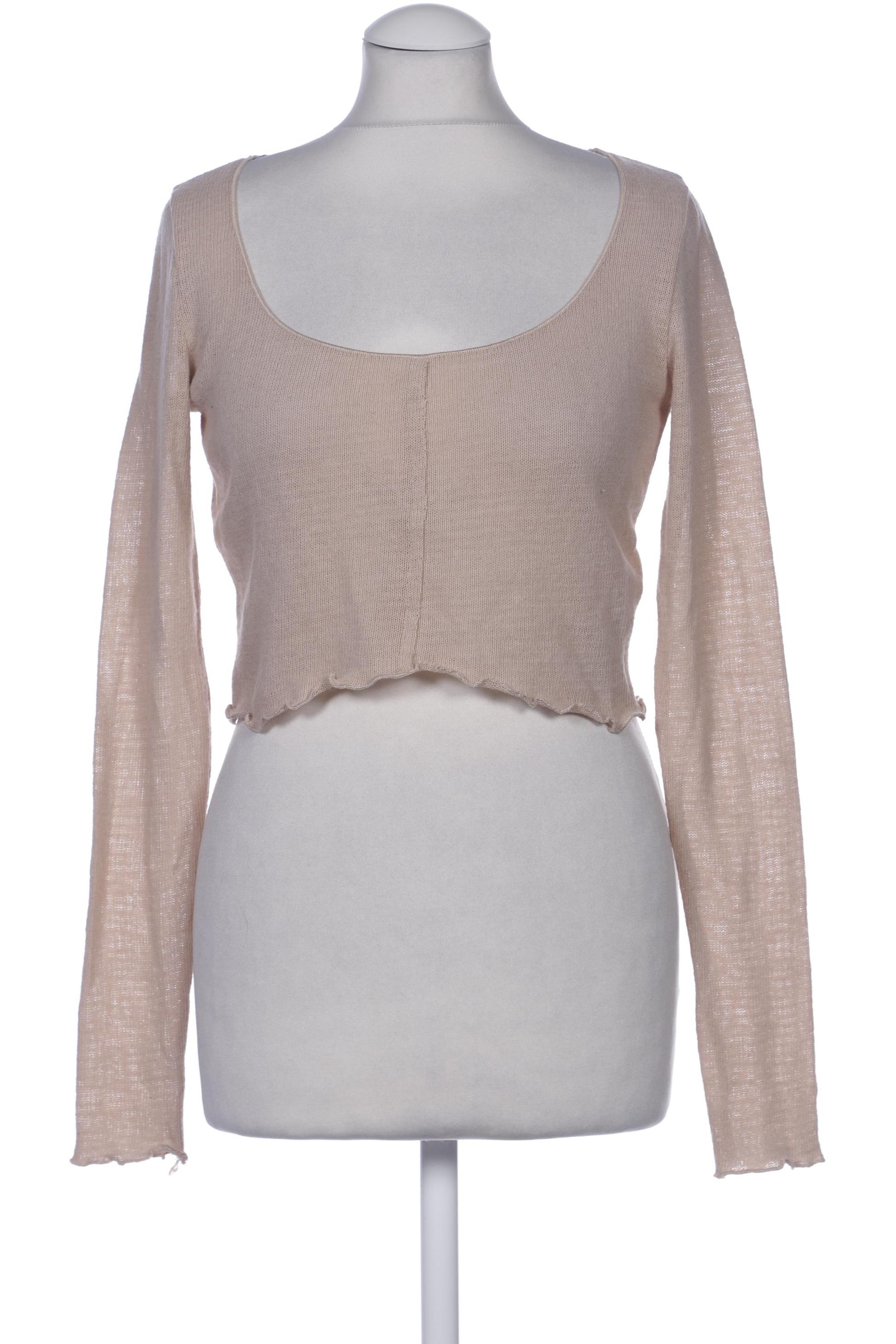 

bershka Damen Pullover, beige, Gr. 38