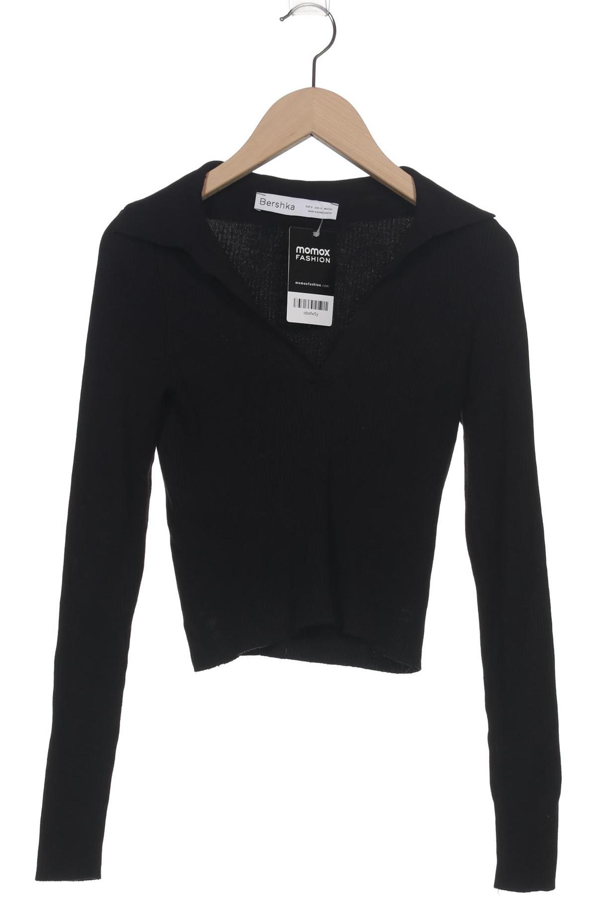 

bershka Damen Pullover, schwarz, Gr. 36