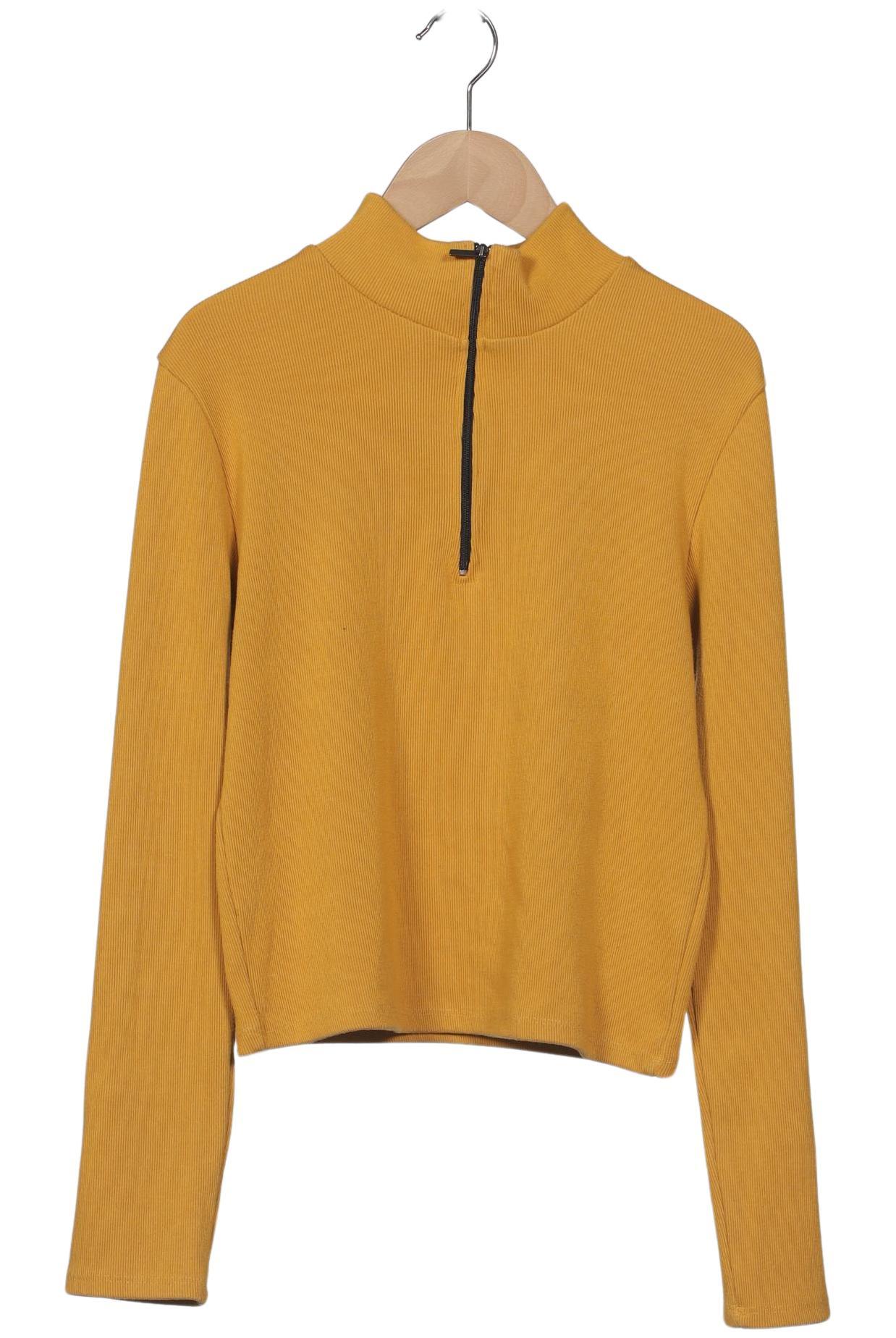 

bershka Damen Pullover, gelb, Gr. 42