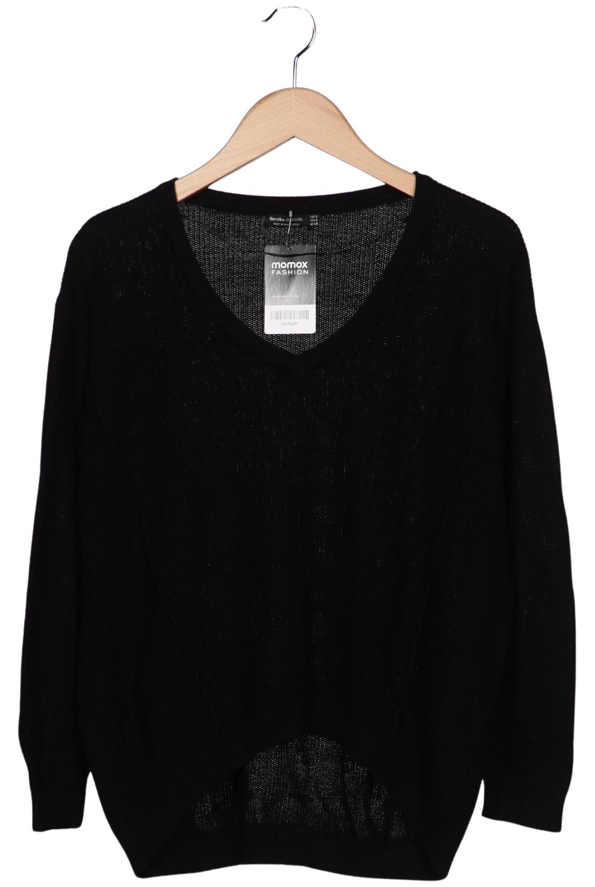 

bershka Damen Pullover, schwarz, Gr. 36
