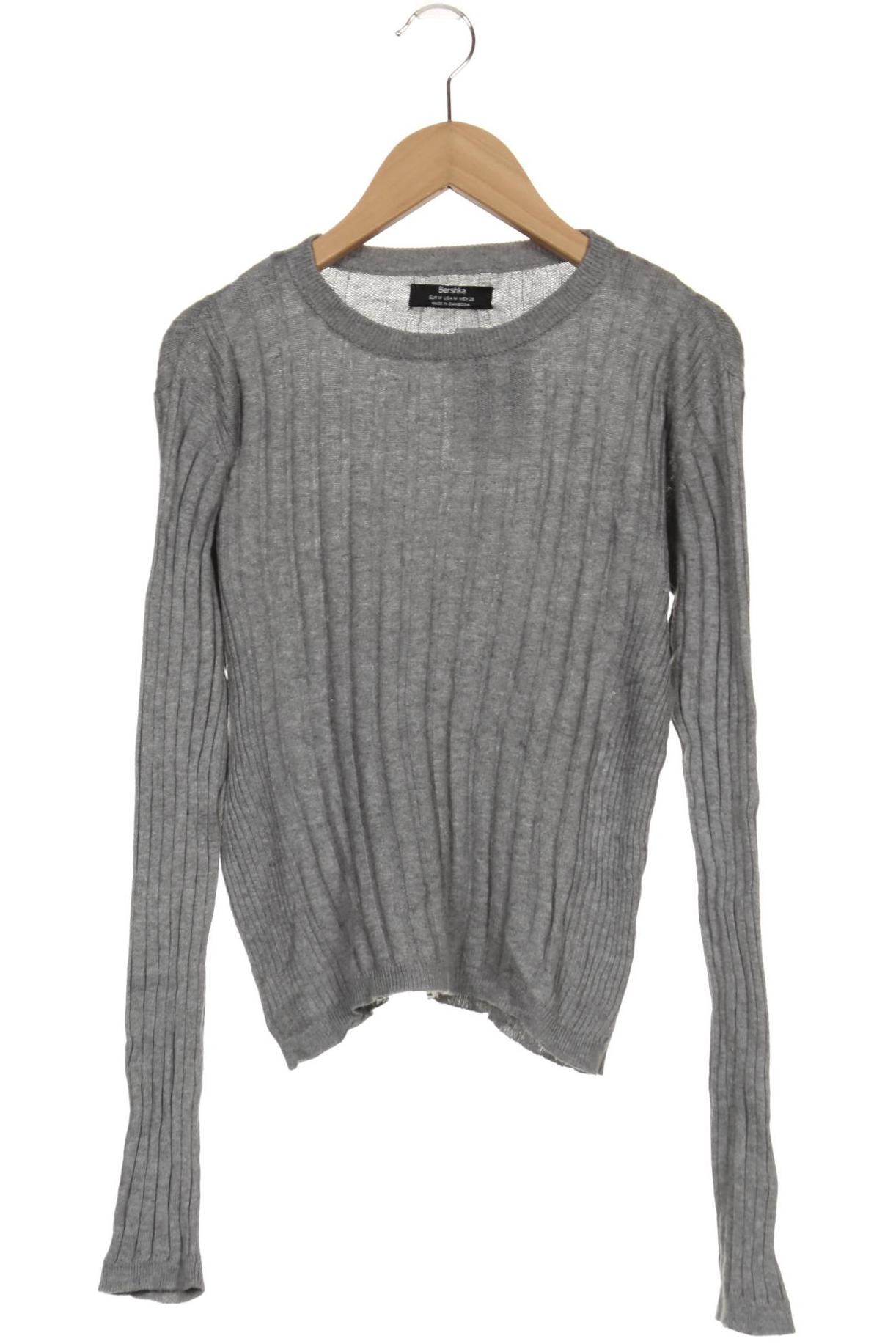 

bershka Damen Pullover, grau