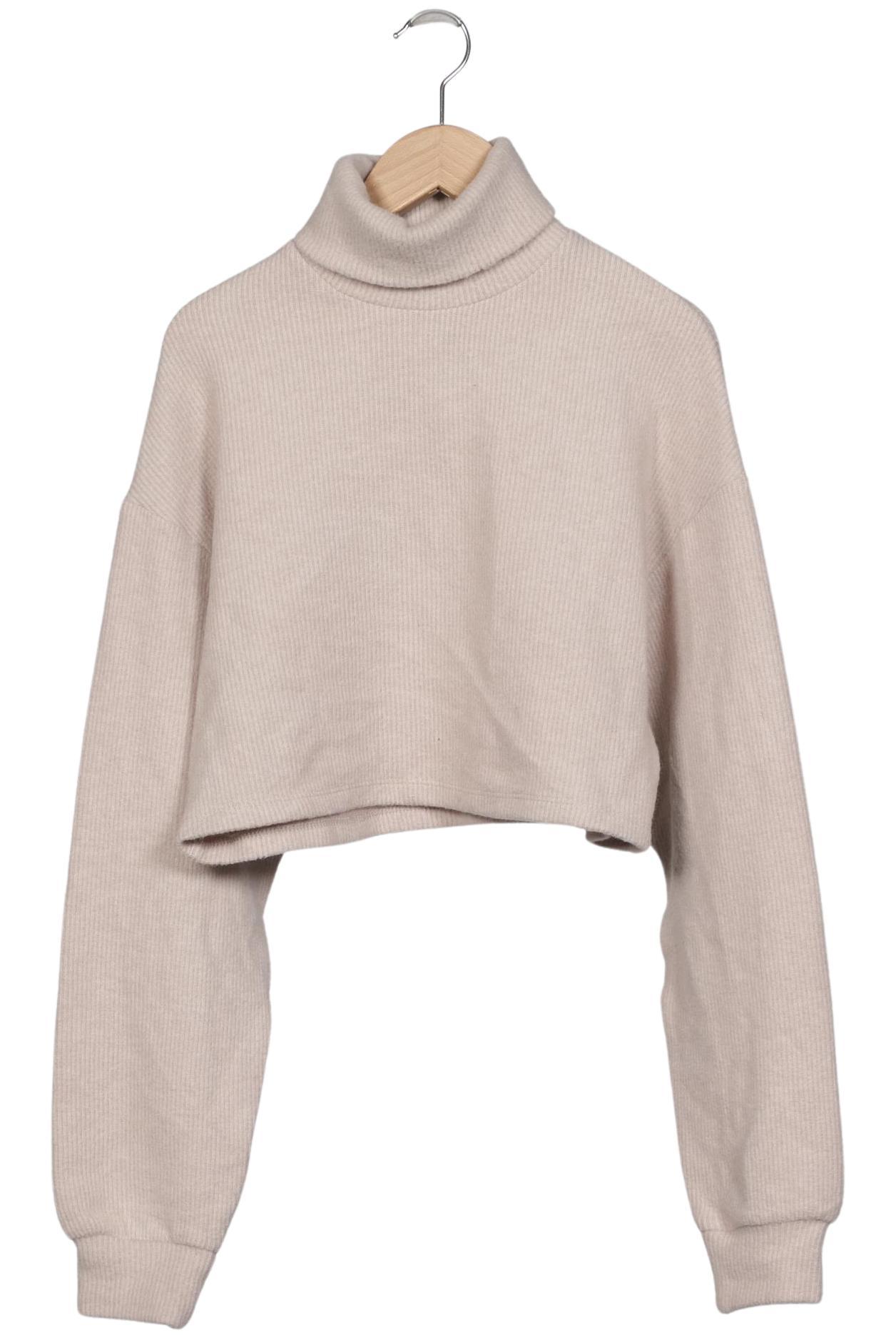 

bershka Damen Pullover, beige, Gr. 34