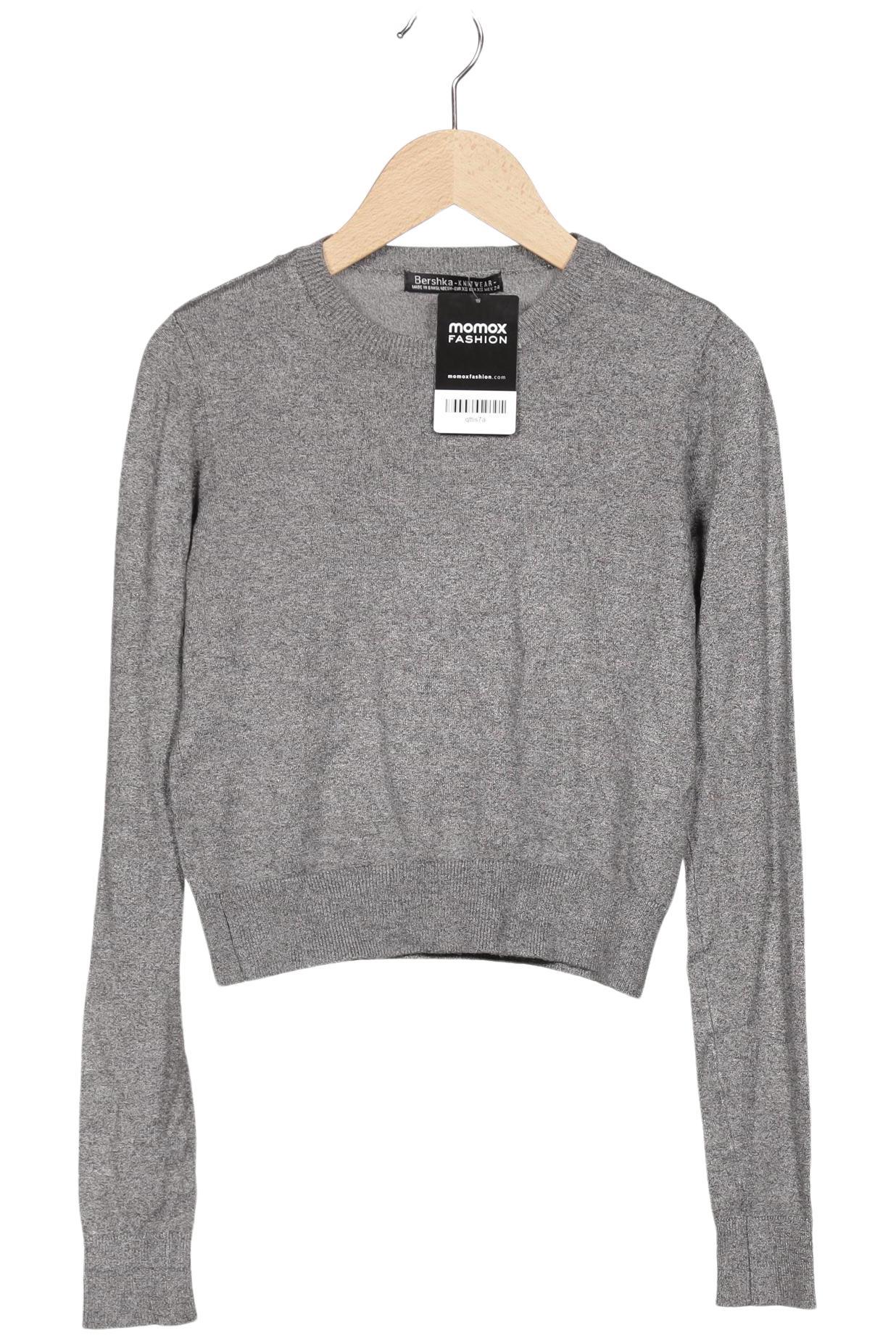 

bershka Damen Pullover, grau, Gr. 34