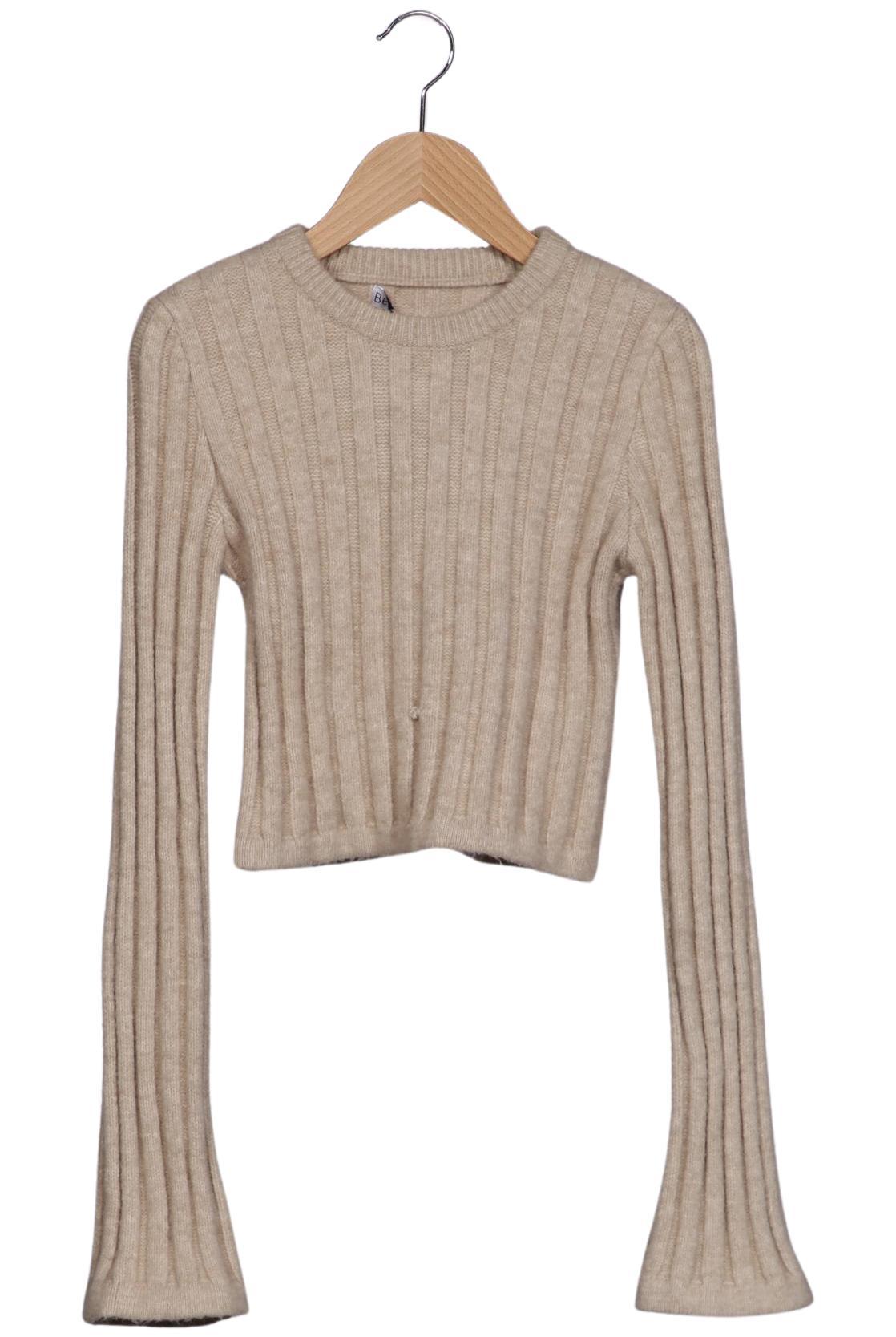 

bershka Damen Pullover, beige, Gr. 38