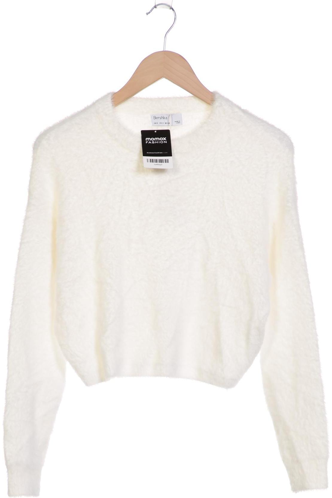 

bershka Damen Pullover, weiß, Gr. 36