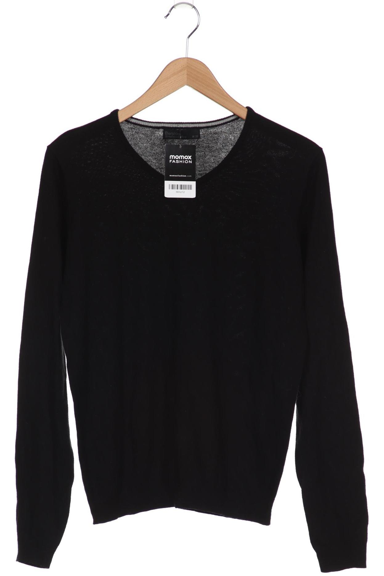 

bershka Damen Pullover, schwarz