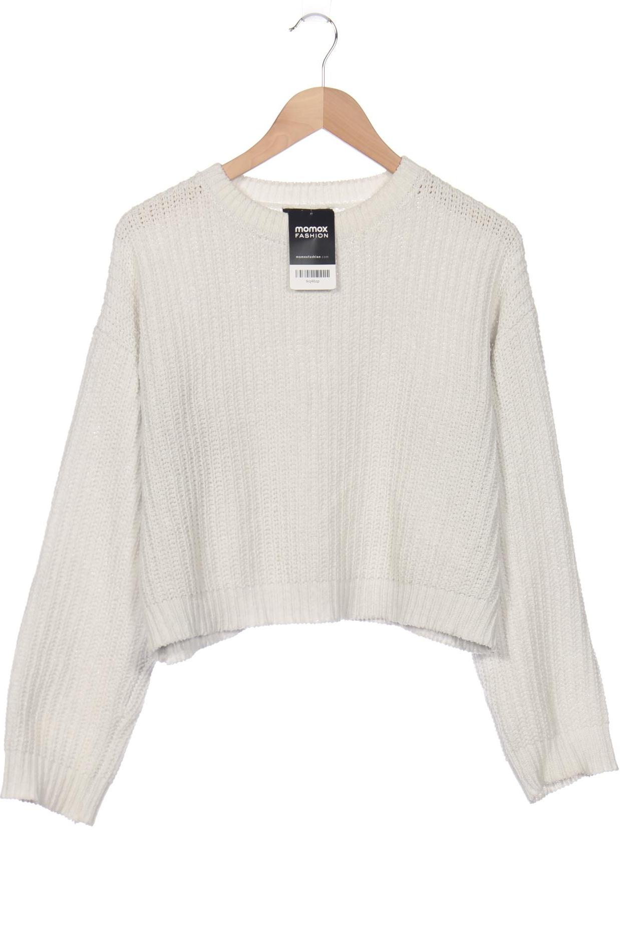 

bershka Damen Pullover, weiß