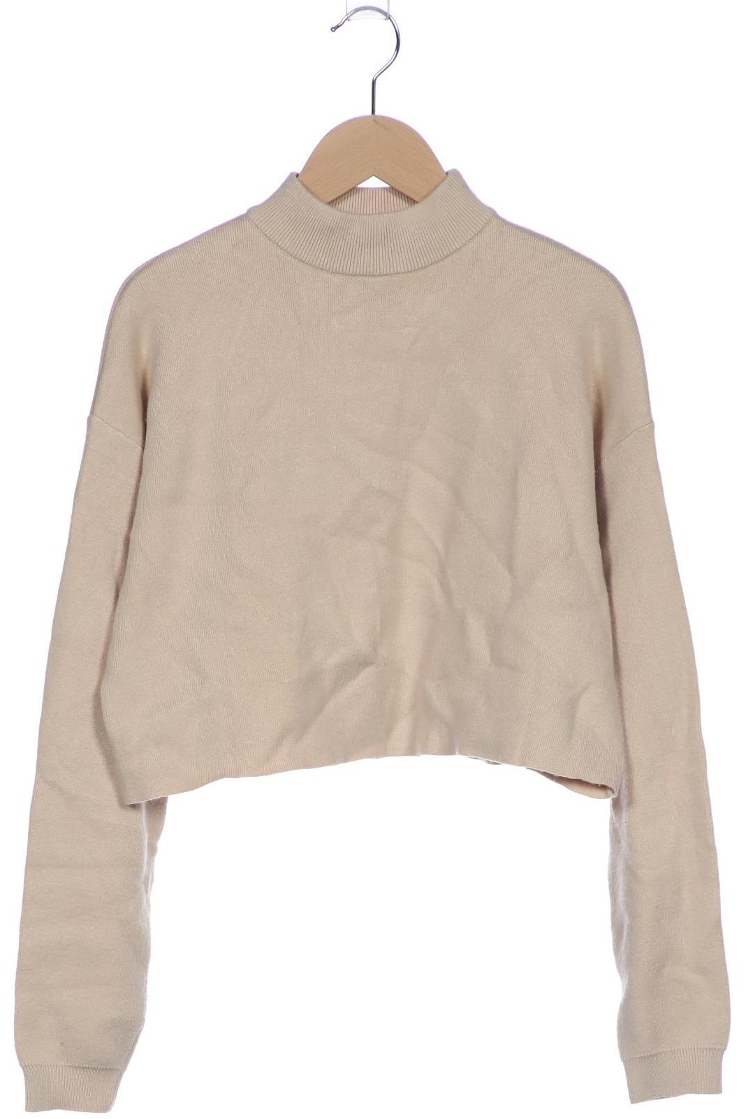 

bershka Damen Pullover, beige, Gr. 38