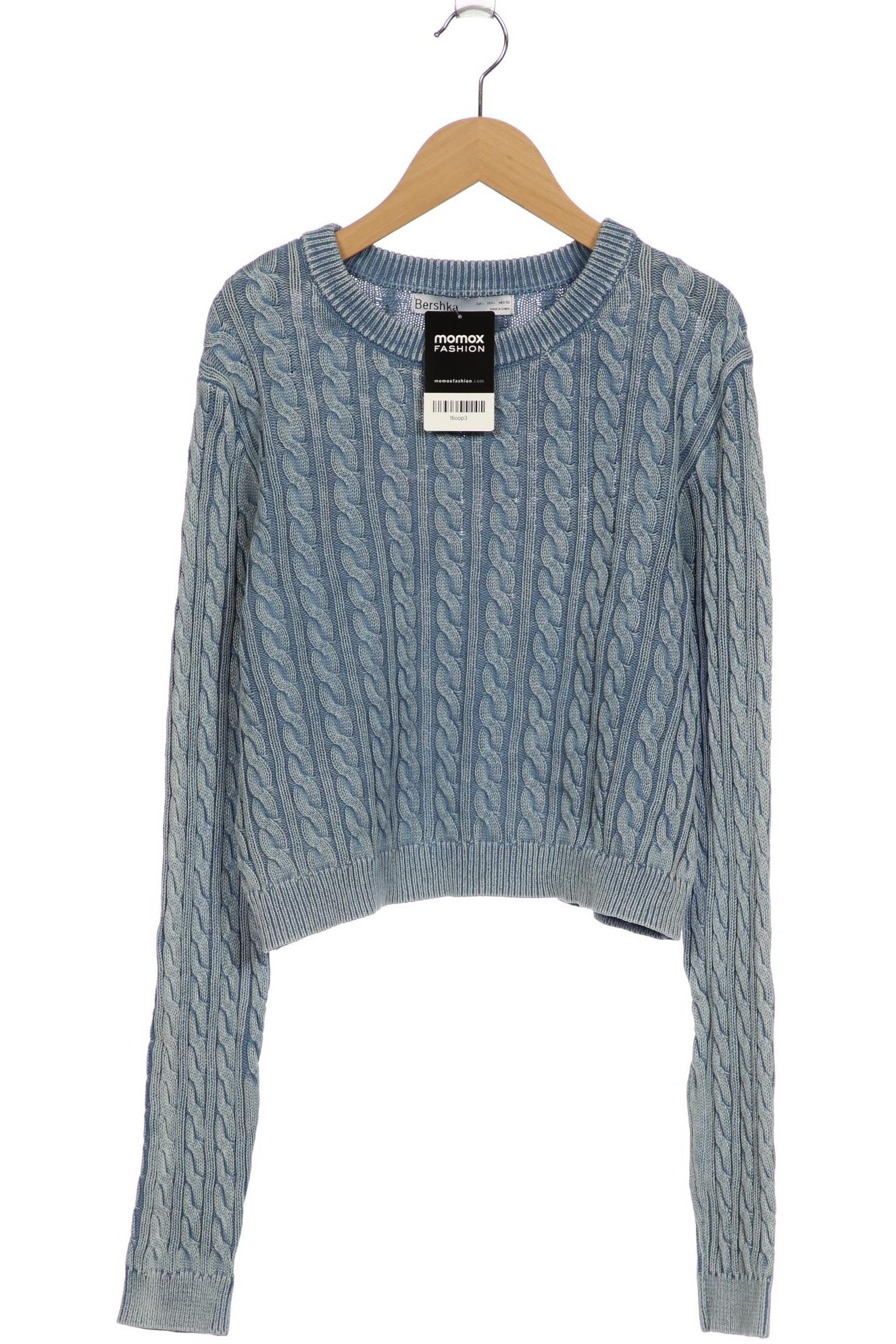 

bershka Damen Pullover, blau, Gr. 42
