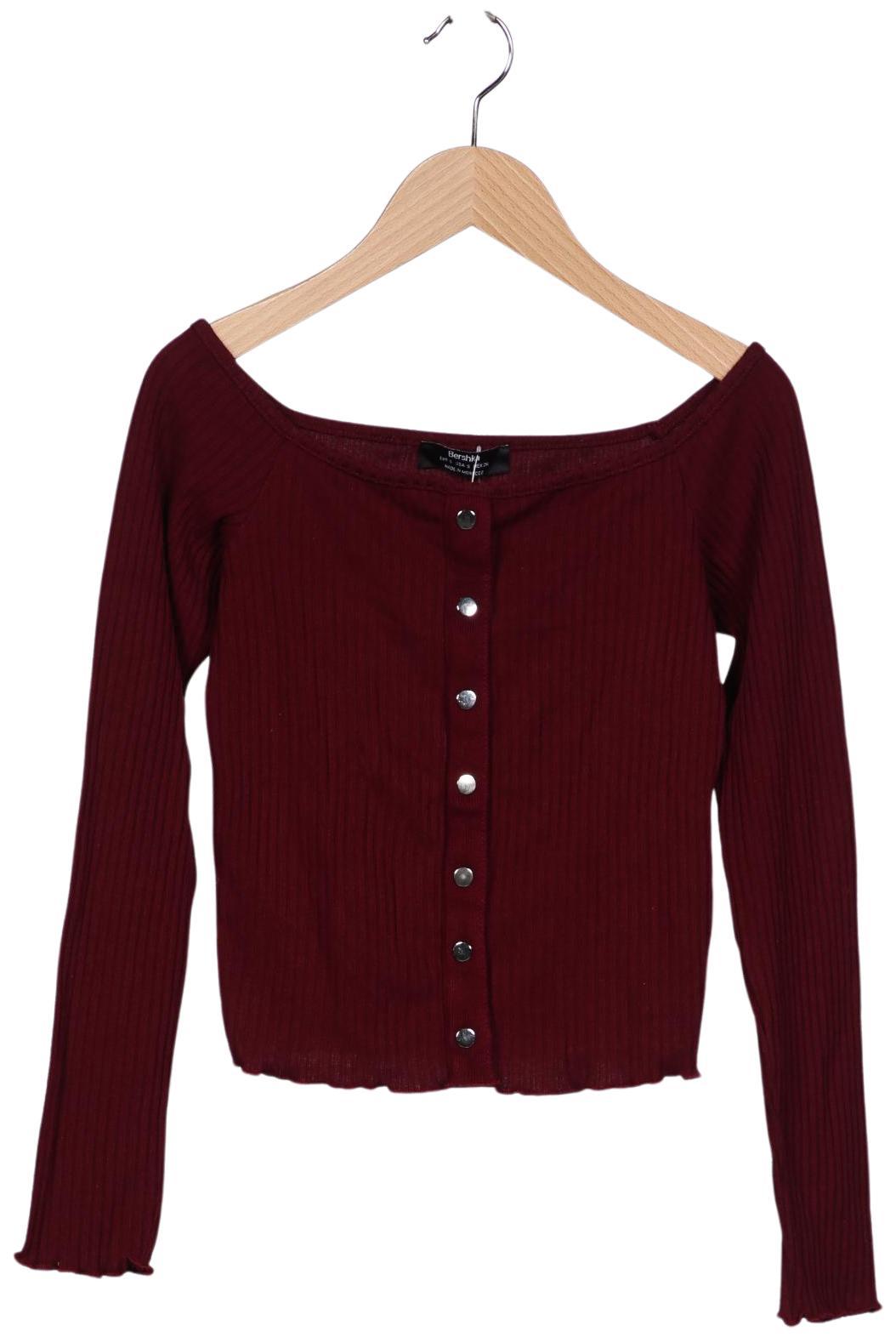 

bershka Damen Pullover, bordeaux, Gr. 36