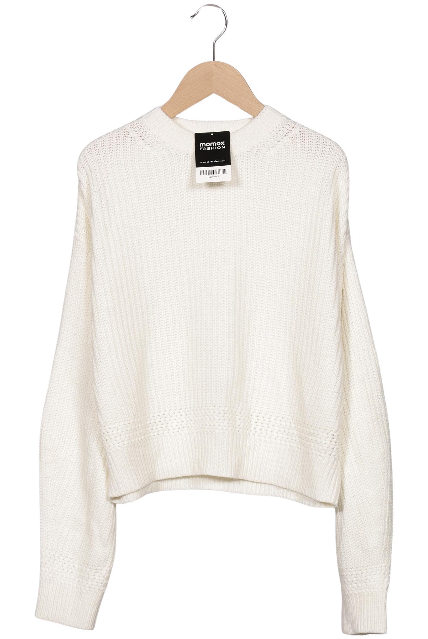 

bershka Damen Pullover, cremeweiß, Gr. 36