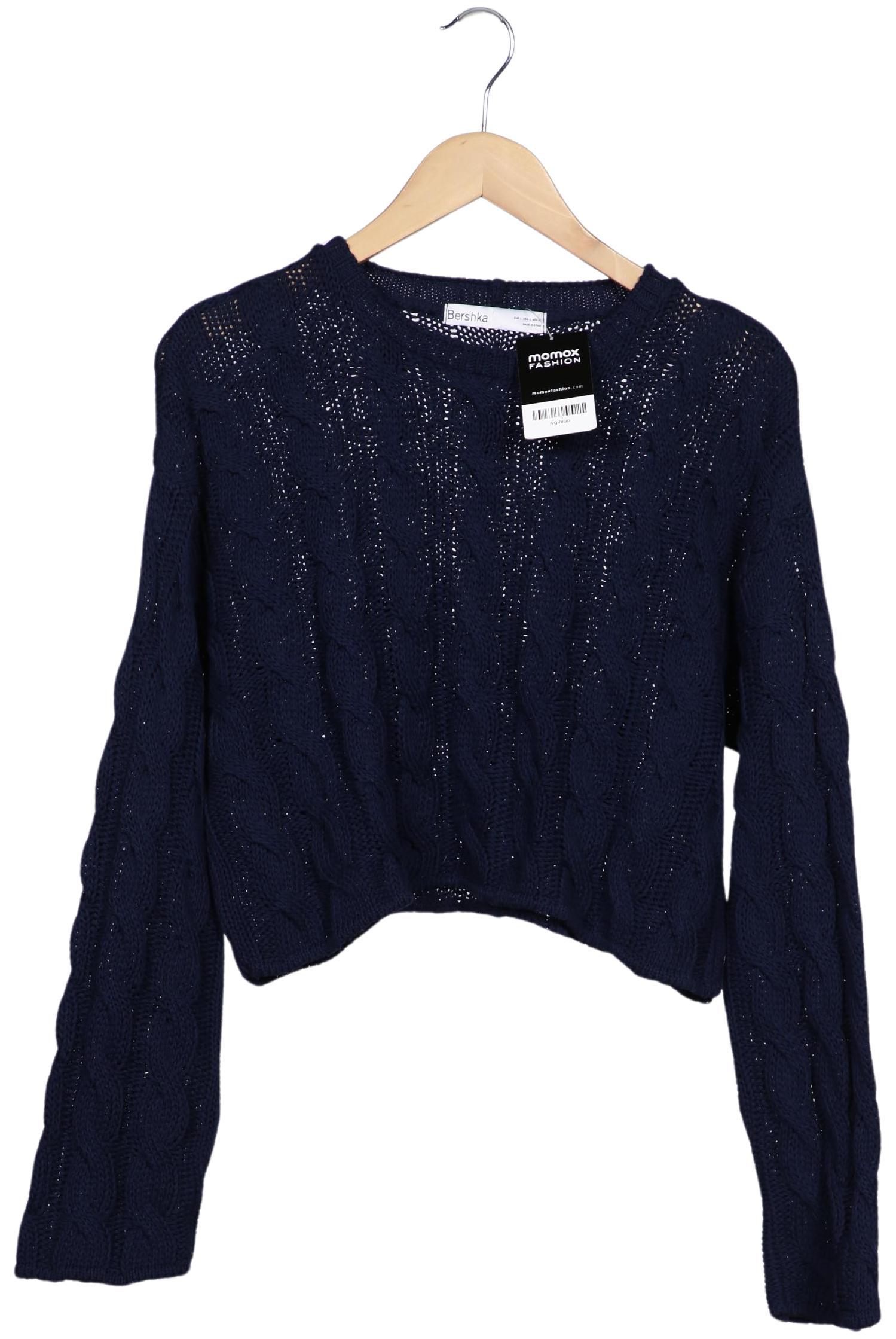 

bershka Damen Pullover, marineblau, Gr. 42