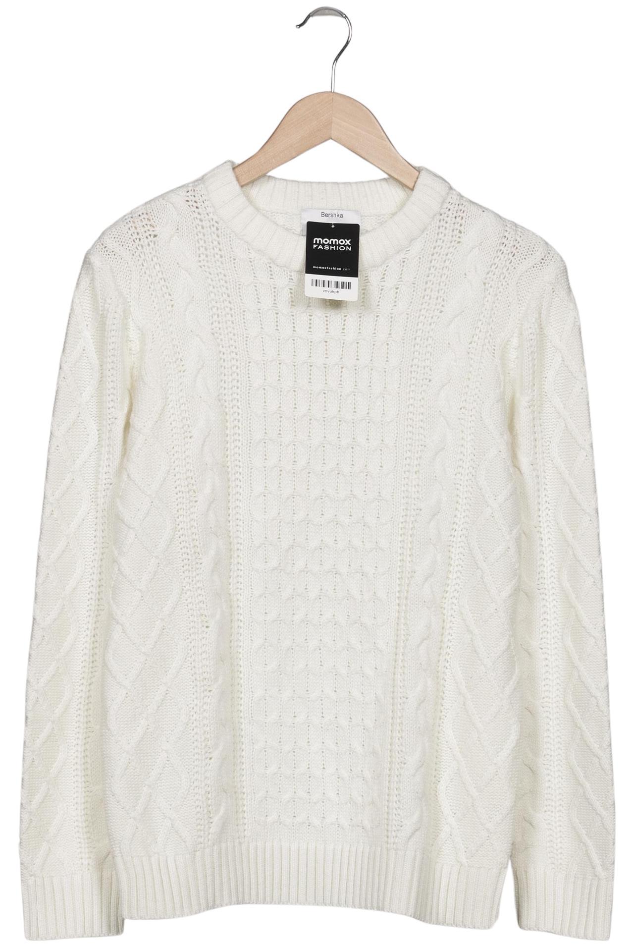 

bershka Damen Pullover, weiß, Gr. 38