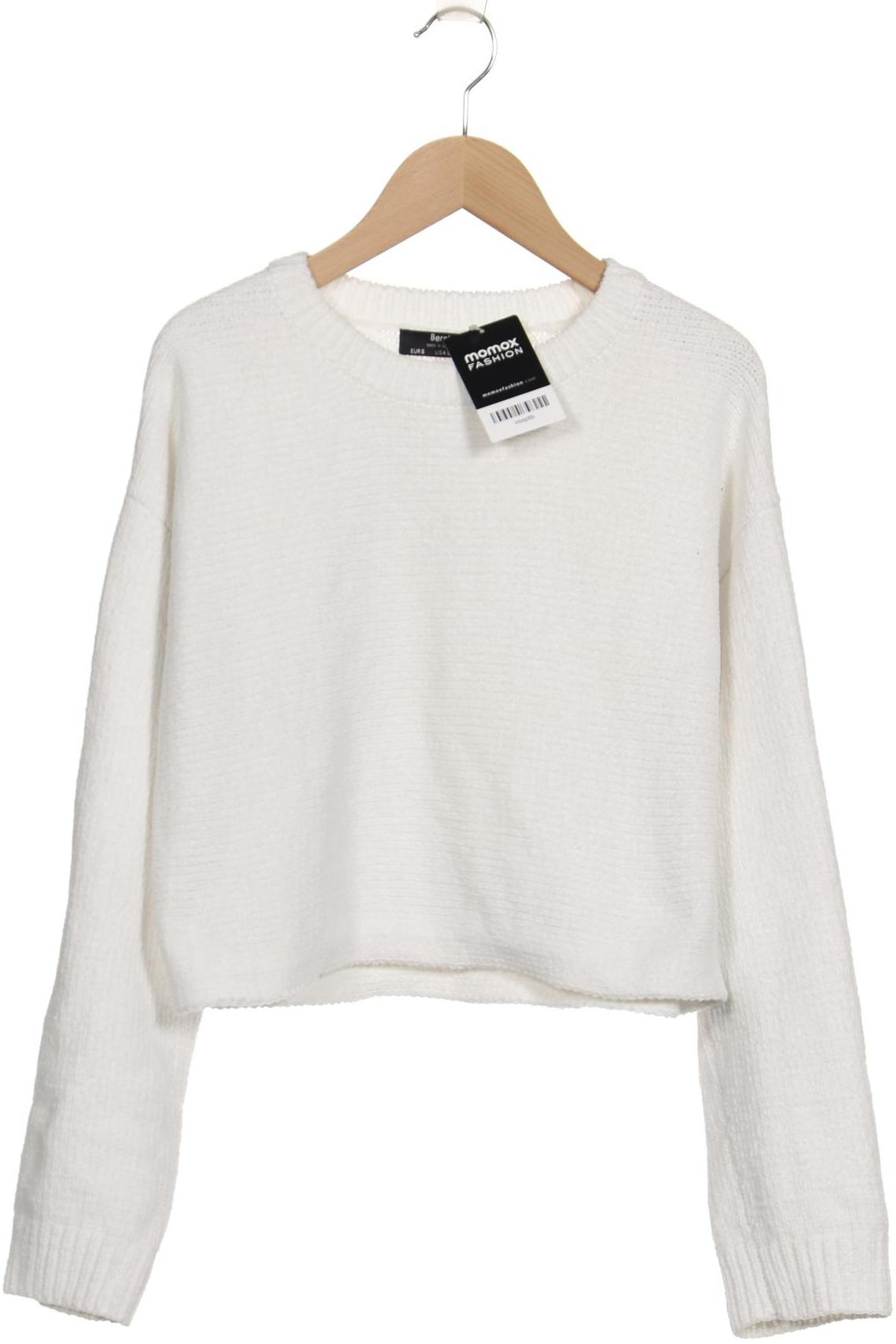 

bershka Damen Pullover, weiß, Gr. 36