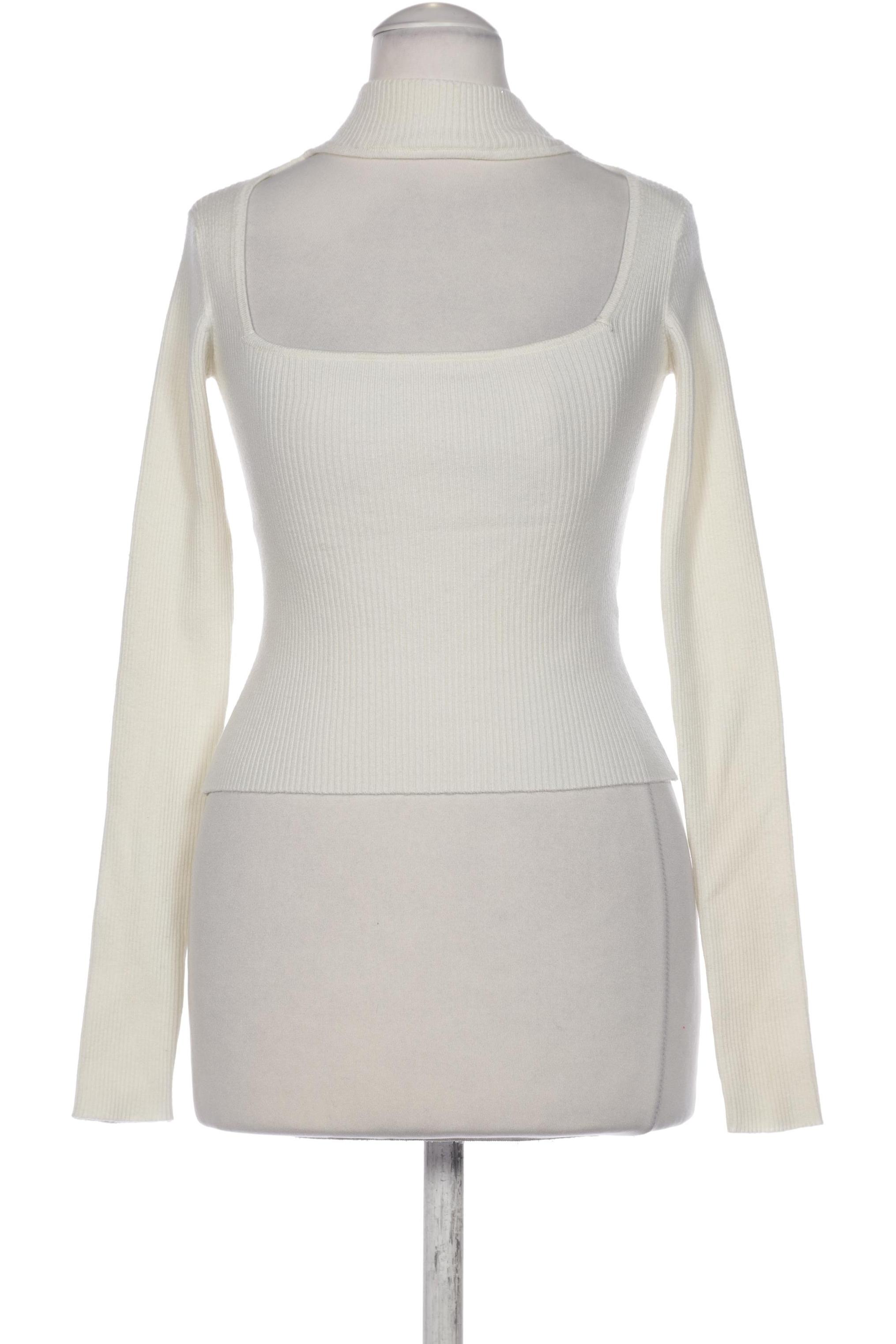 

bershka Damen Pullover, cremeweiß, Gr. 34
