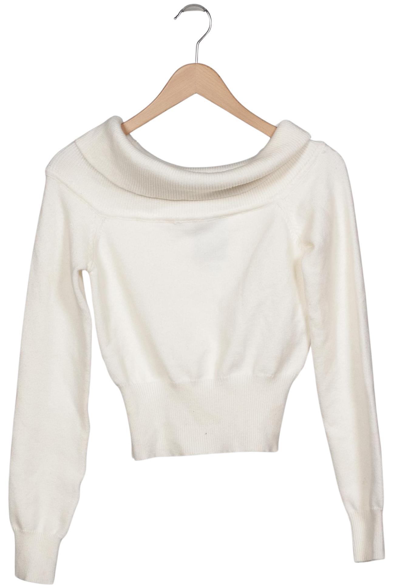 

bershka Damen Pullover, cremeweiß, Gr. 38