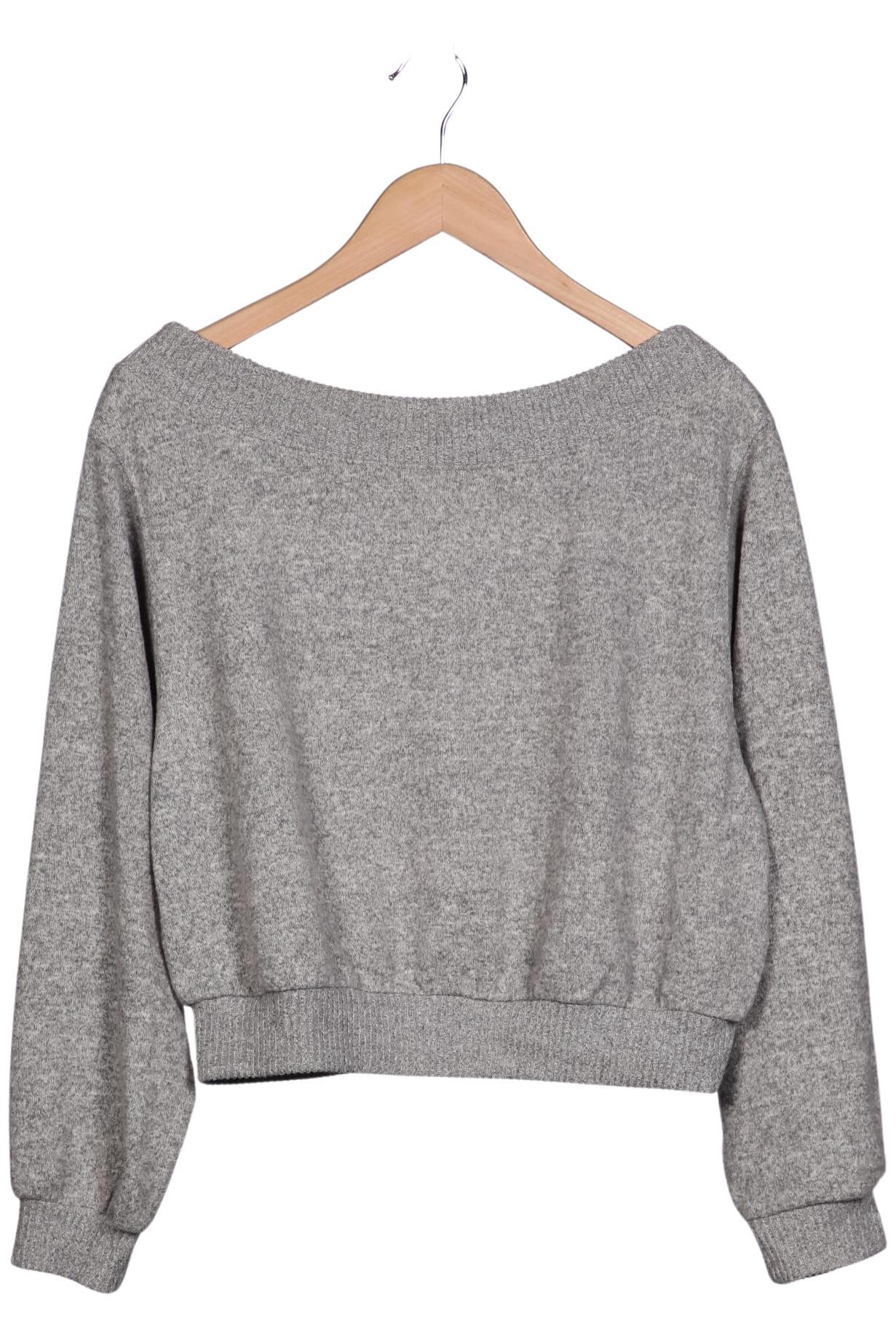 

bershka Damen Pullover, grau, Gr. 34
