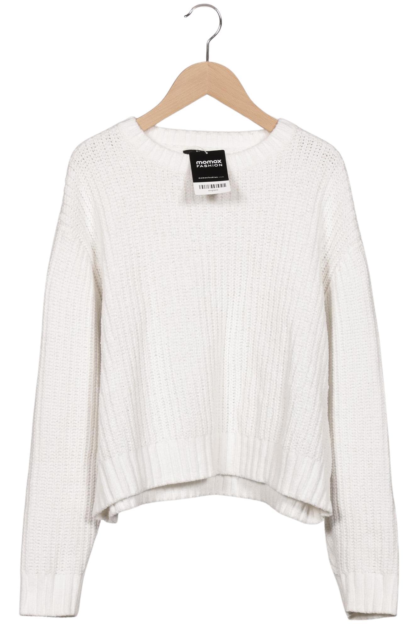 

bershka Damen Pullover, weiß, Gr. 36