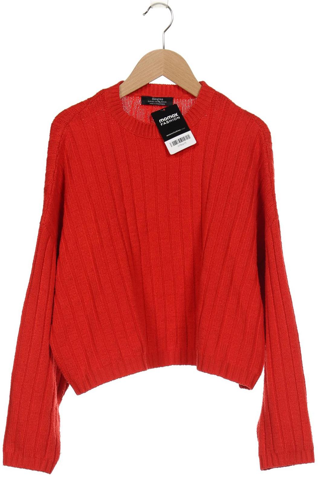 

bershka Damen Pullover, rot, Gr. 34