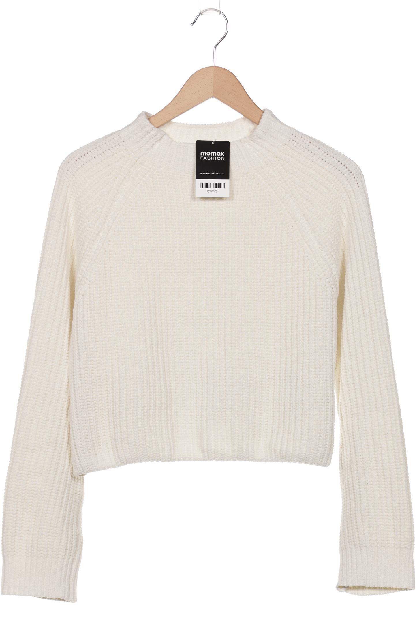

bershka Damen Pullover, cremeweiß, Gr. 36