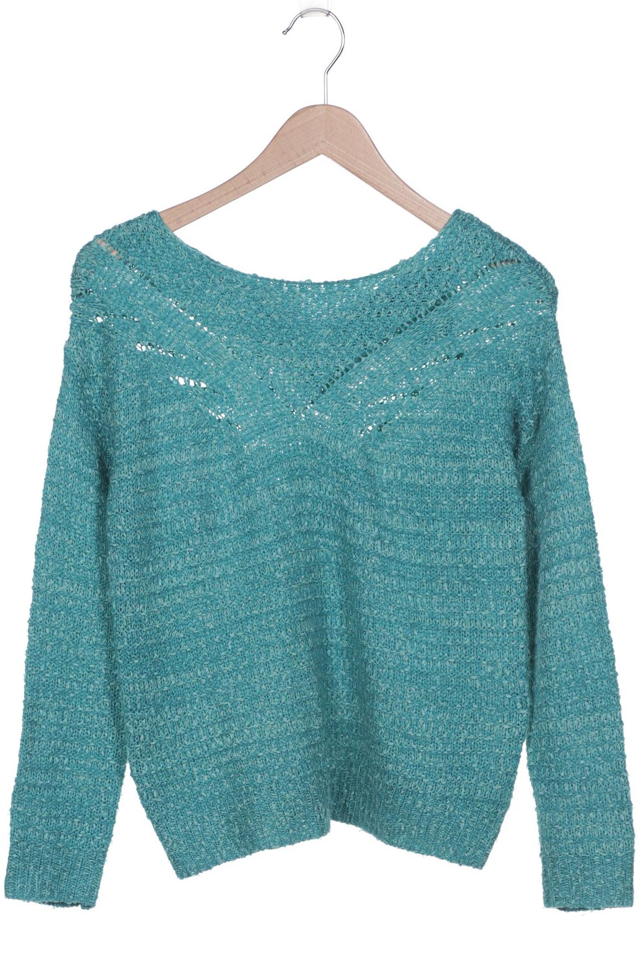 

bershka Damen Pullover, türkis, Gr. 36