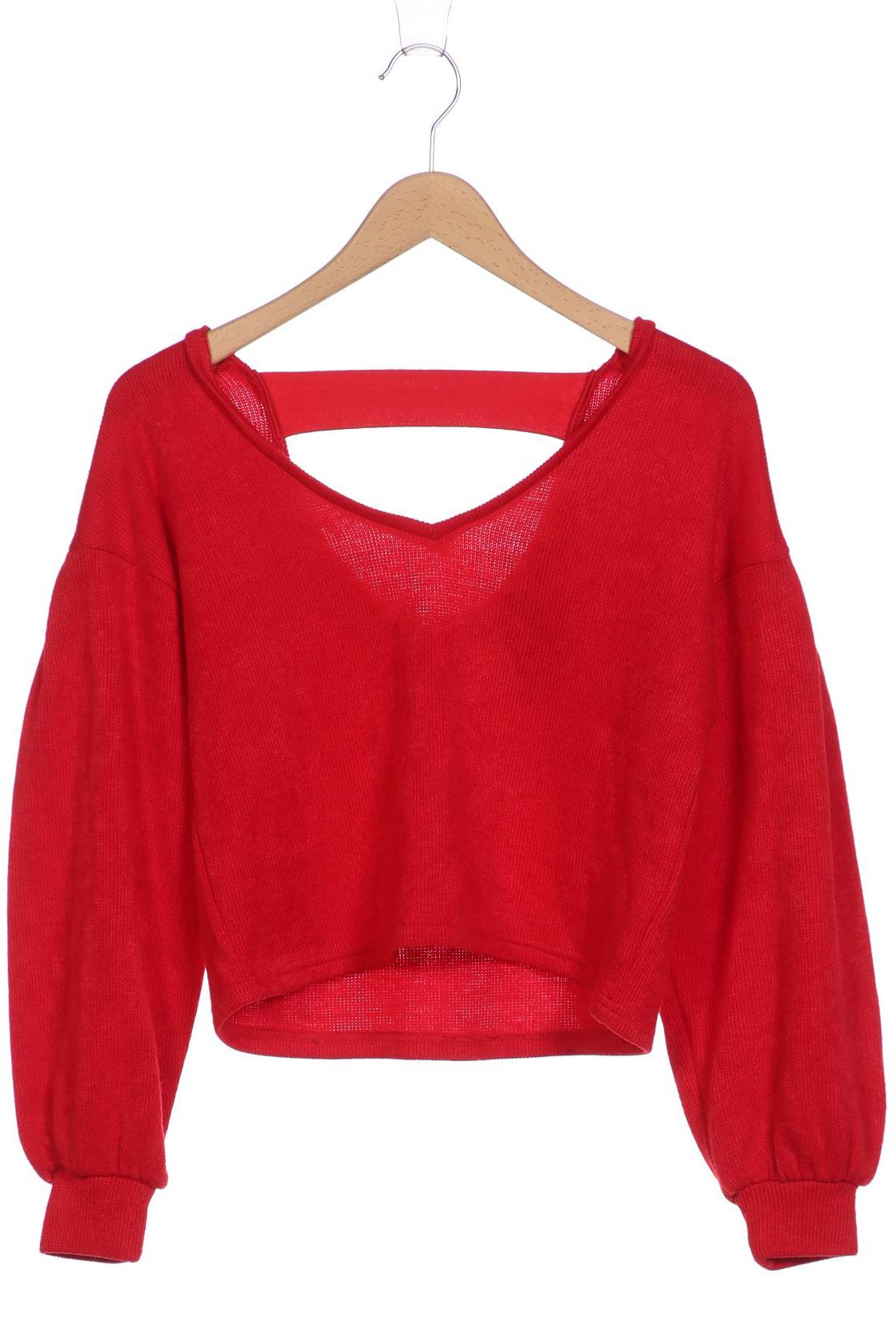 

bershka Damen Pullover, rot, Gr. 36