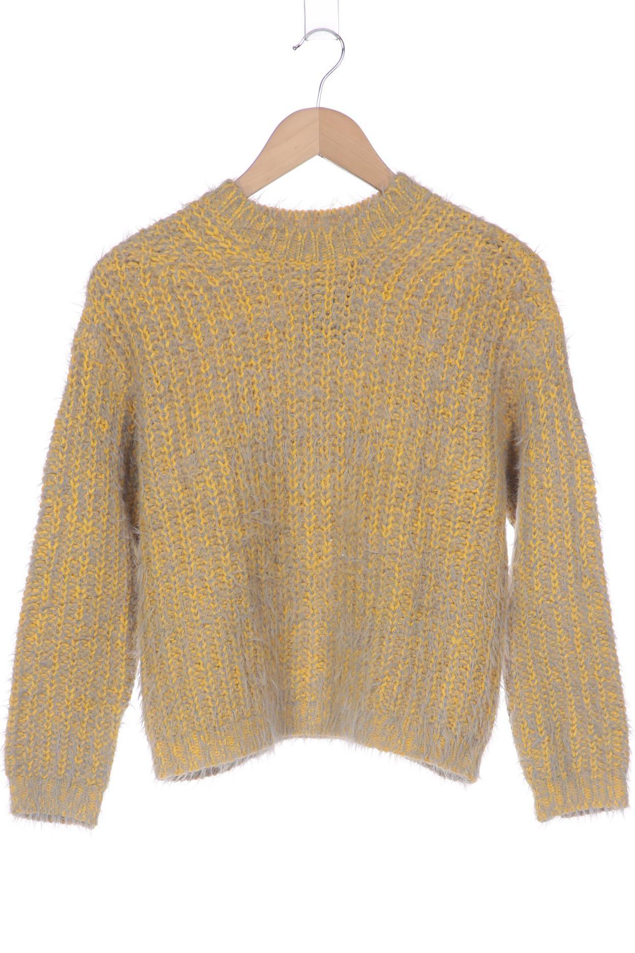 

bershka Damen Pullover, gelb, Gr. 36