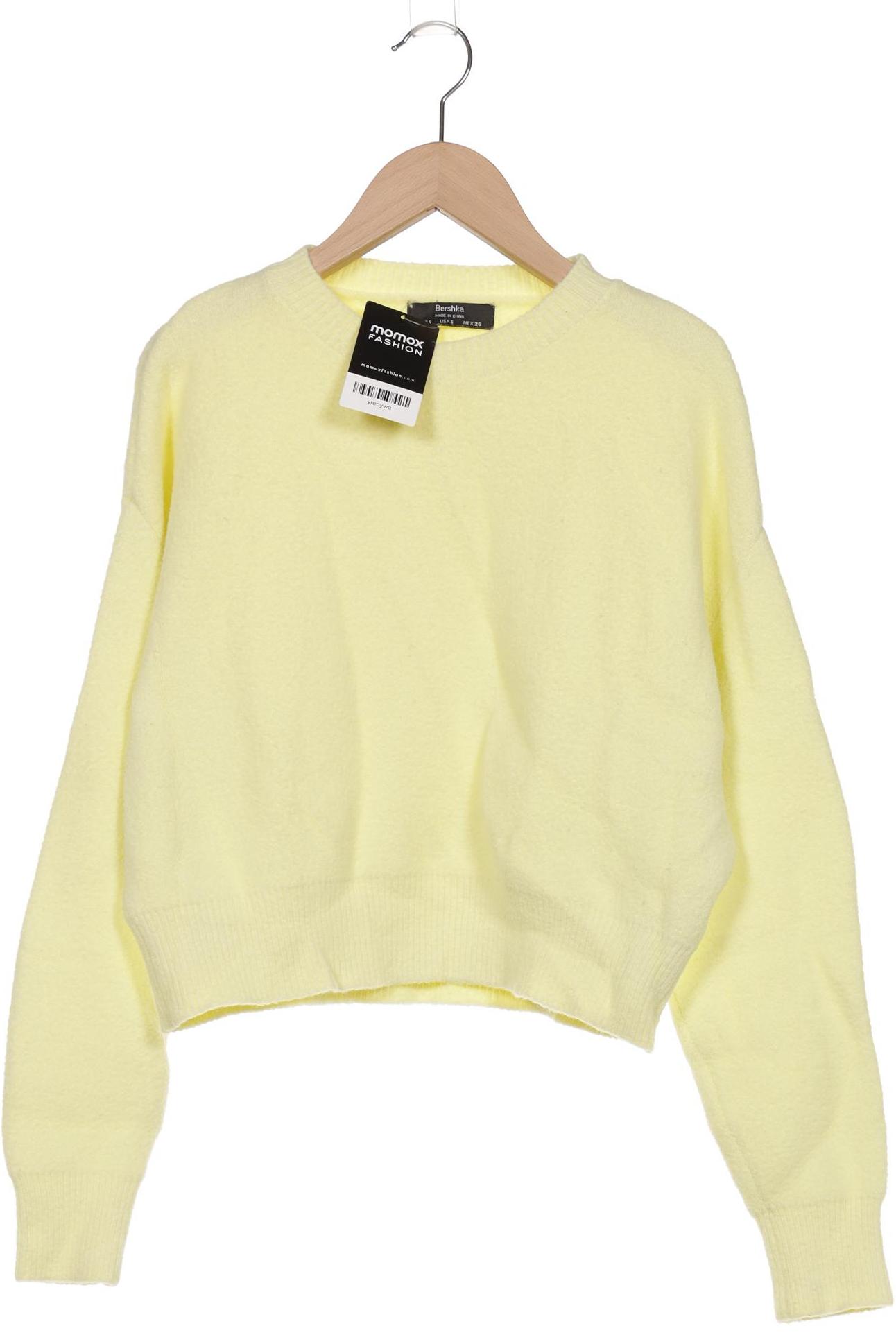 

bershka Damen Pullover, gelb, Gr. 36
