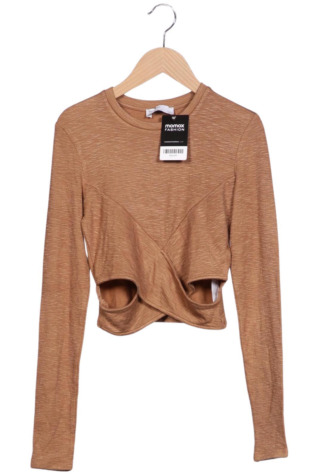 

bershka Damen Pullover, beige, Gr. 38