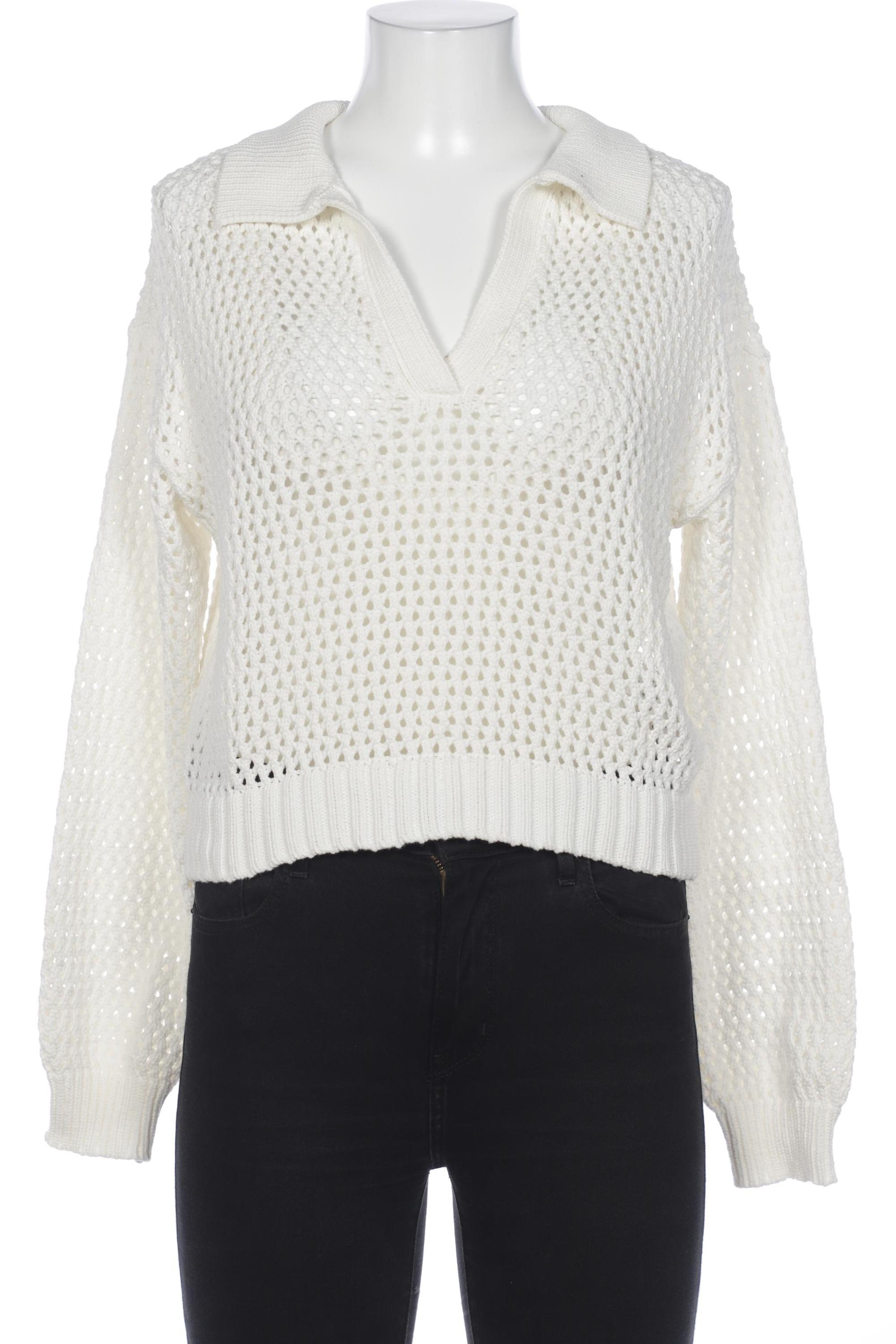 

bershka Damen Pullover, cremeweiß