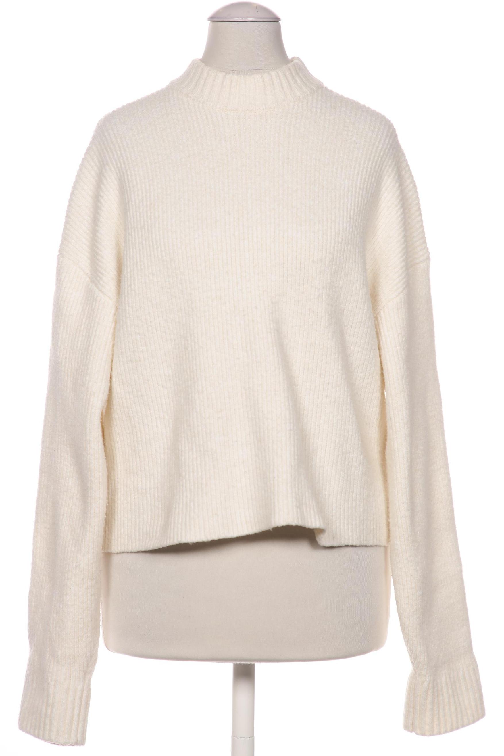 

bershka Damen Pullover, cremeweiß, Gr. 34