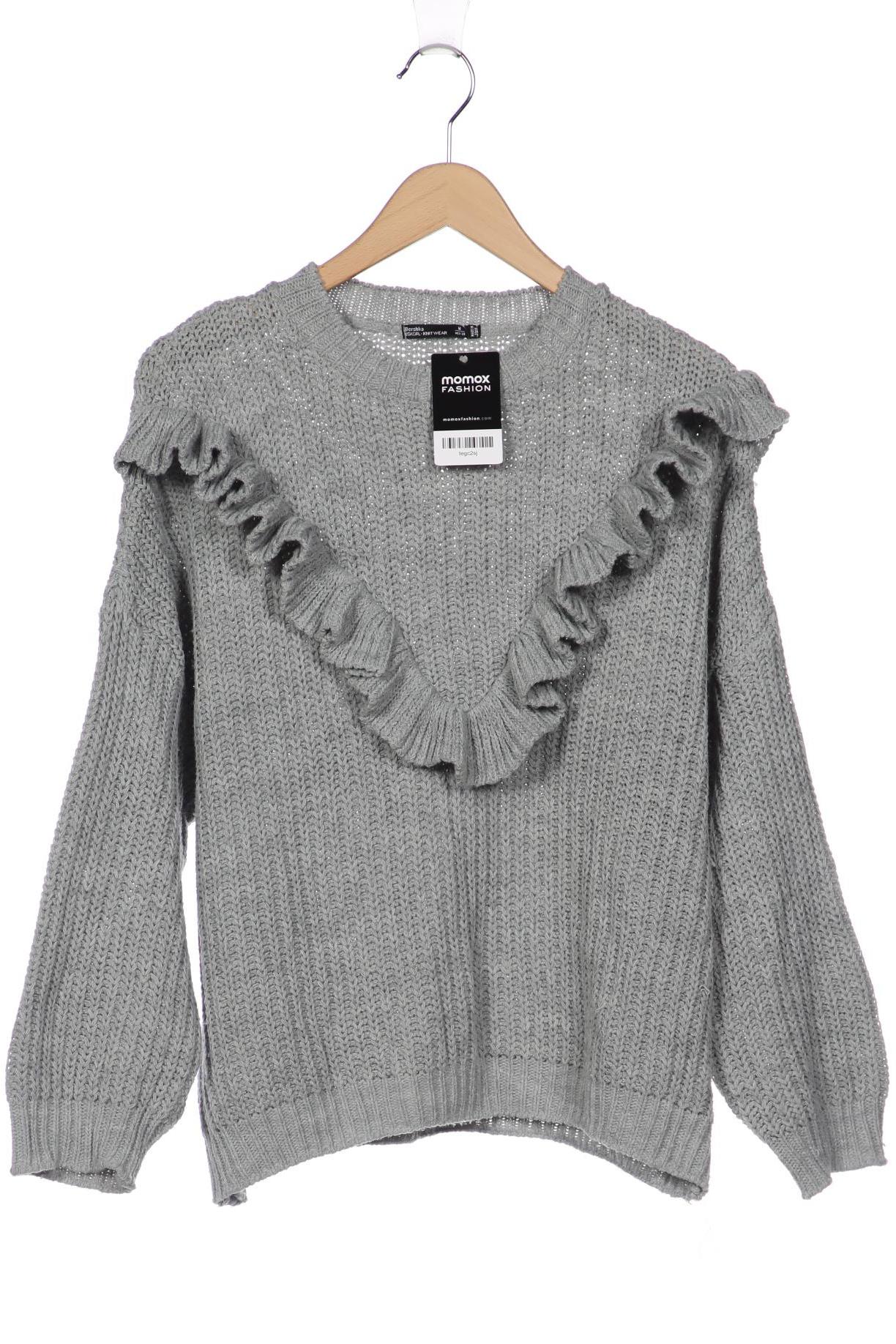 

bershka Damen Pullover, grau