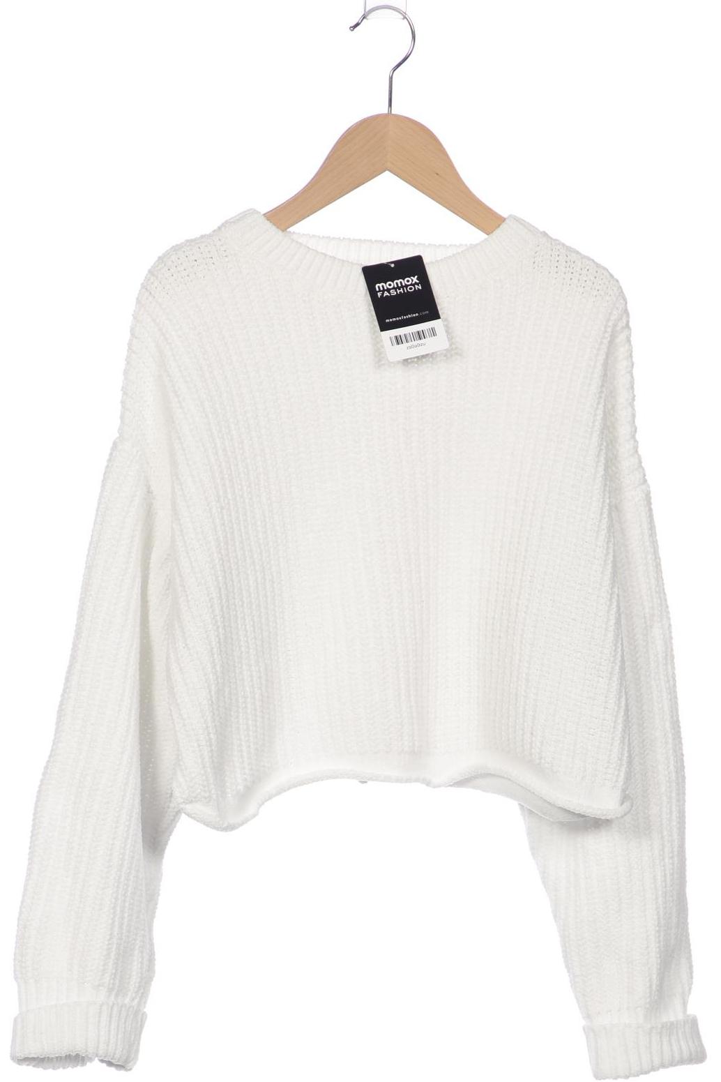 

bershka Damen Pullover, weiß, Gr. 38