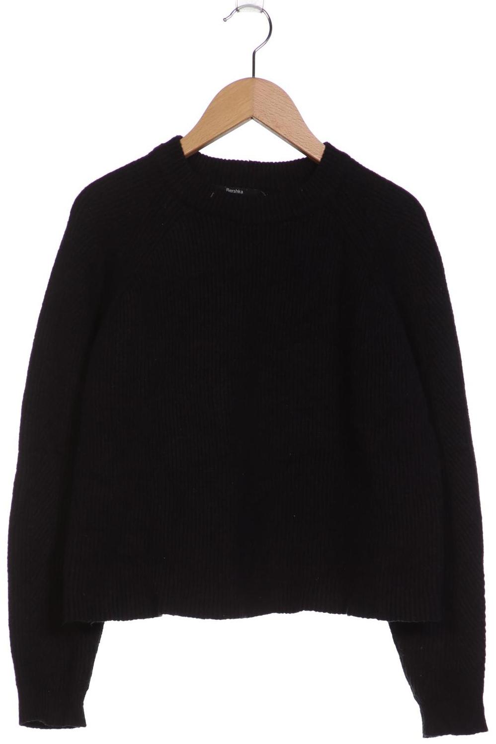 

bershka Damen Pullover, schwarz, Gr. 34