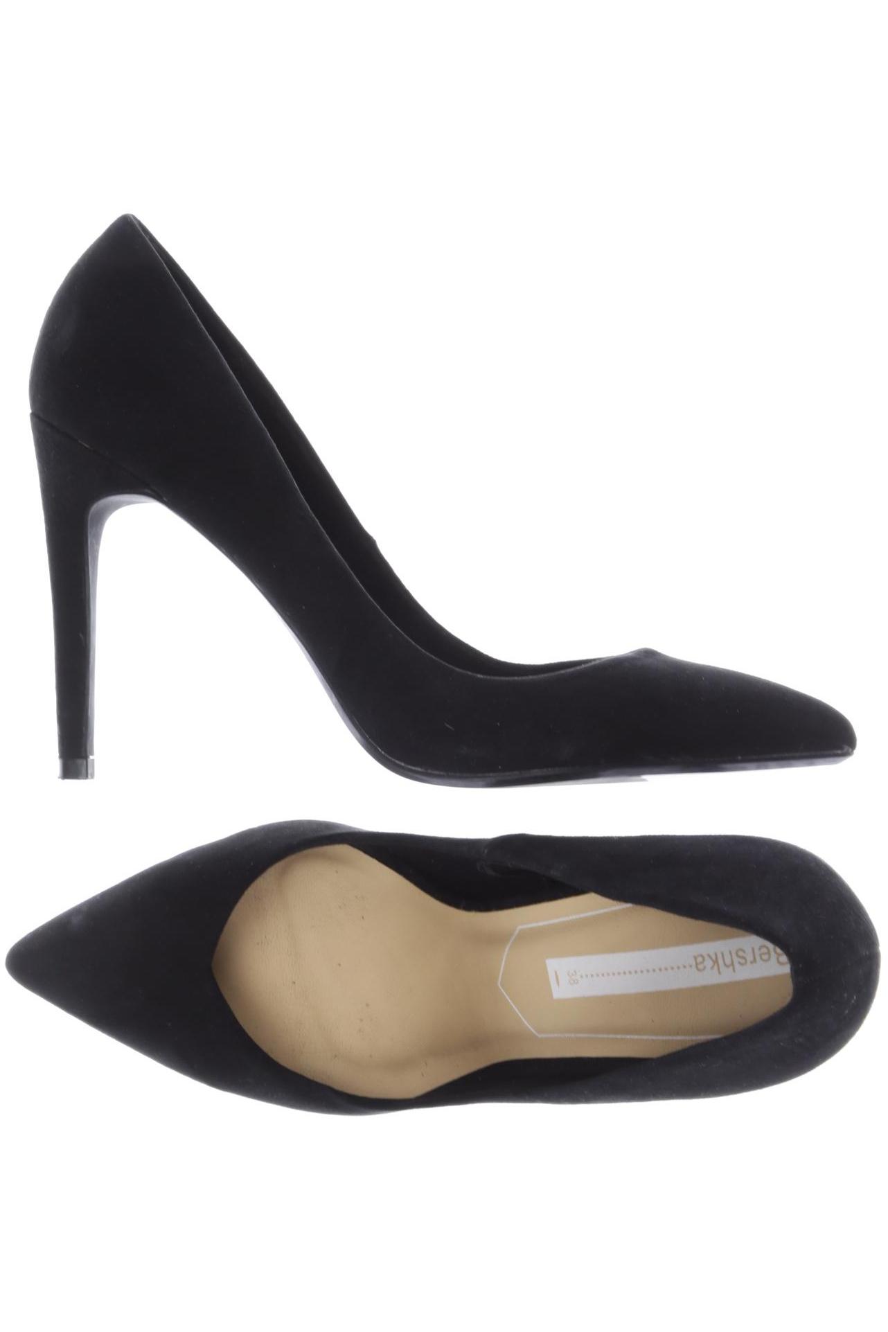 

bershka Damen Pumps, schwarz, Gr. 38