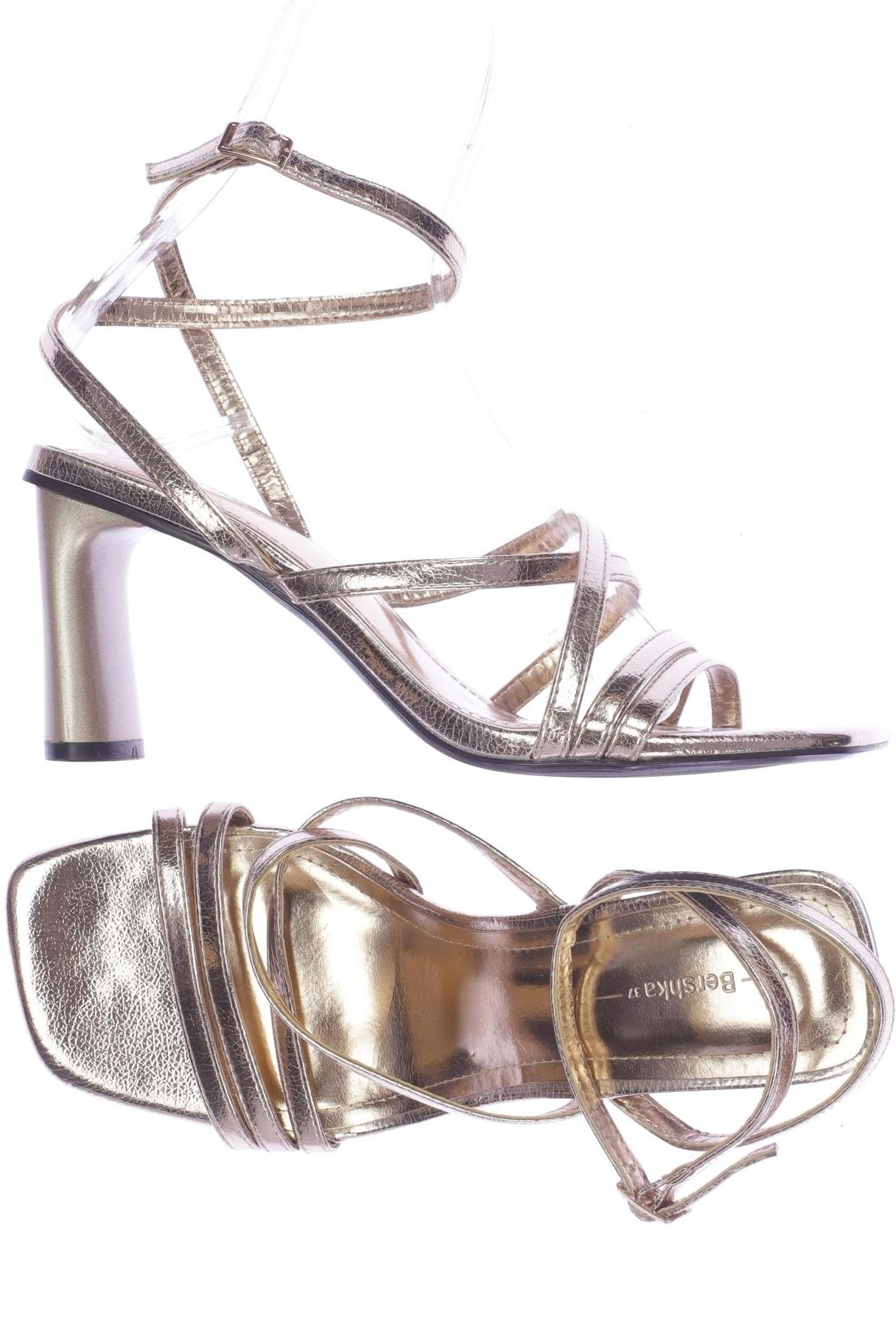 

bershka Damen Pumps, gold, Gr. 37
