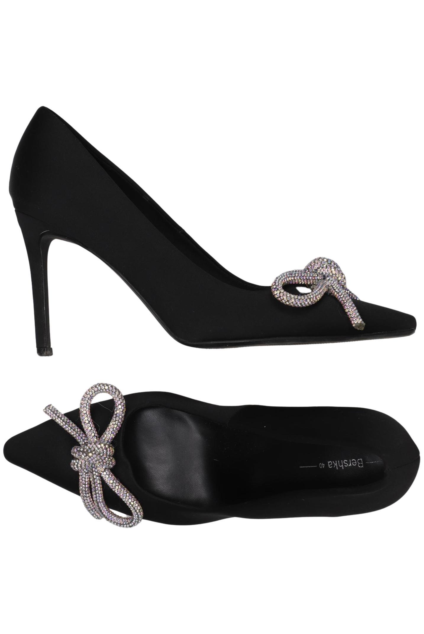 

bershka Damen Pumps, schwarz, Gr. 40
