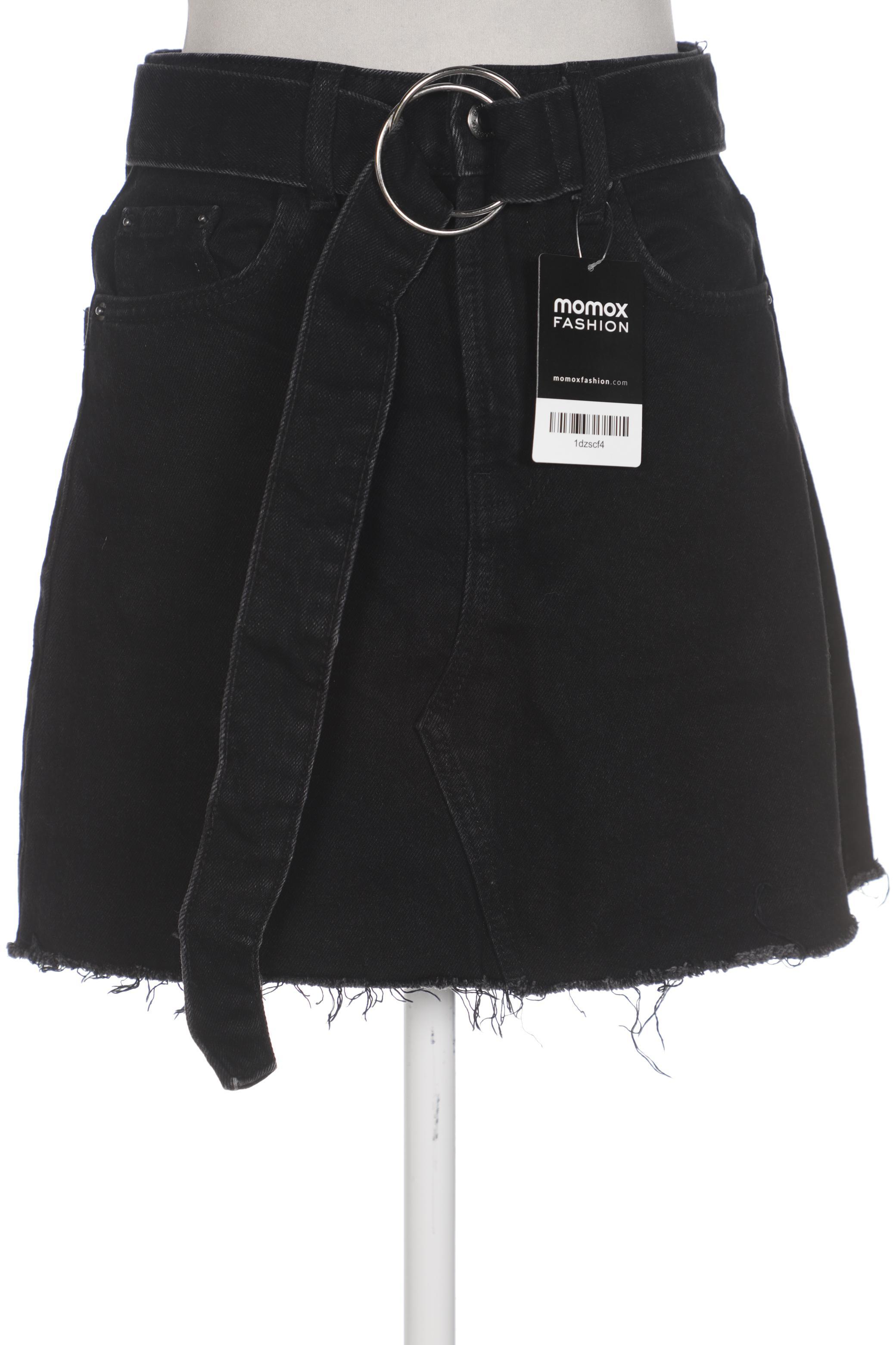 

bershka Damen Rock, schwarz, Gr. 32