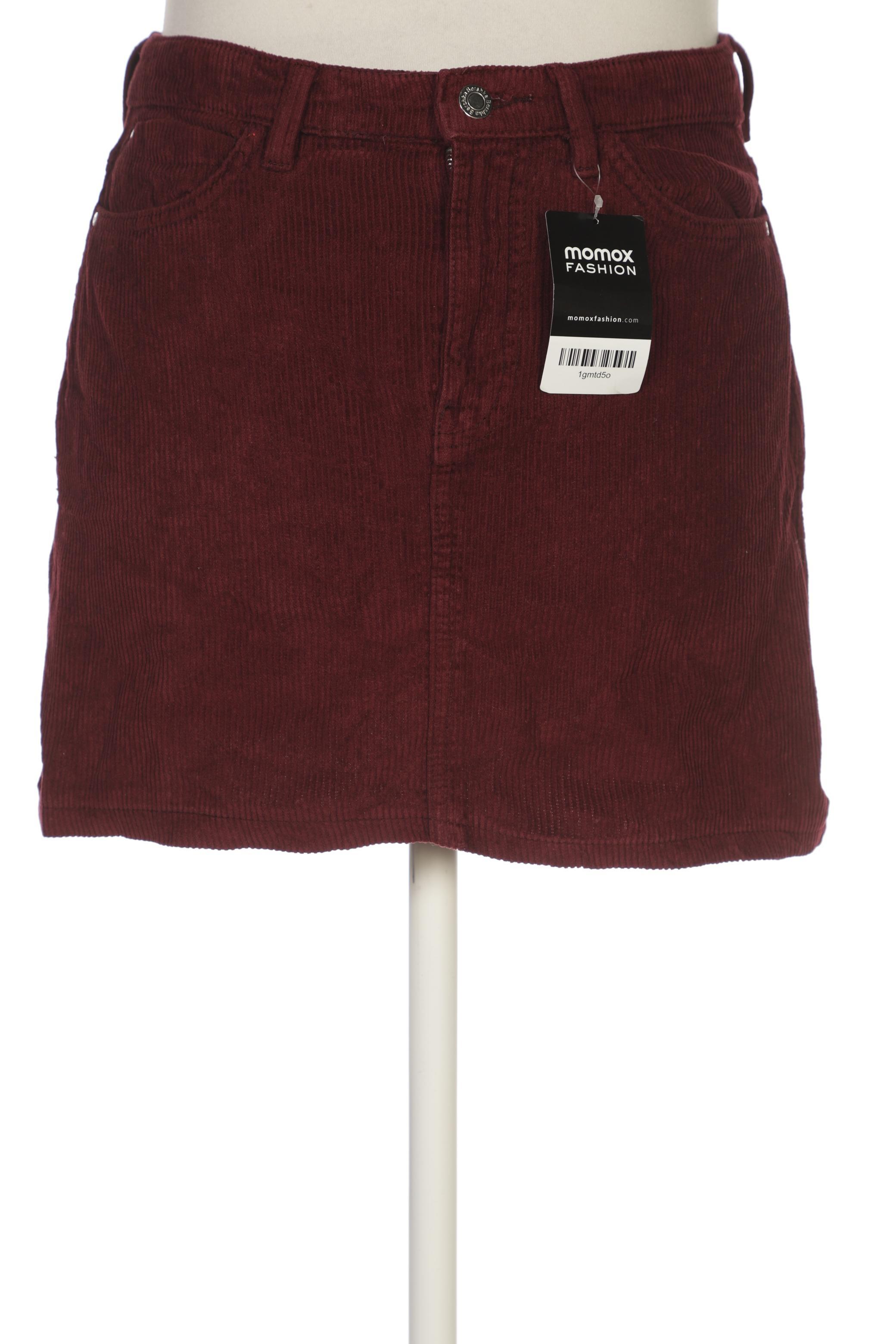 

bershka Damen Rock, bordeaux, Gr. 42