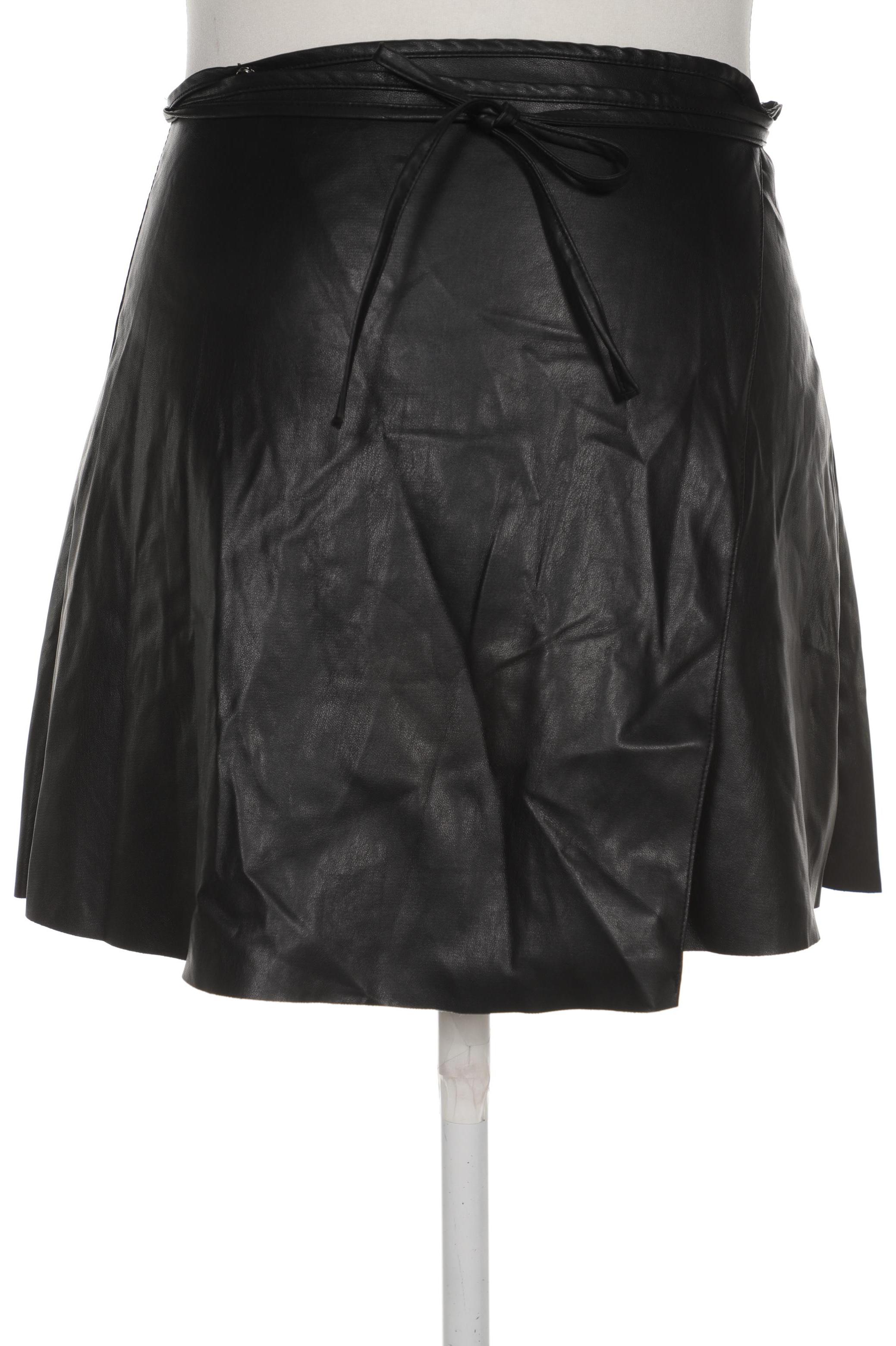 

bershka Damen Rock, schwarz, Gr. 42