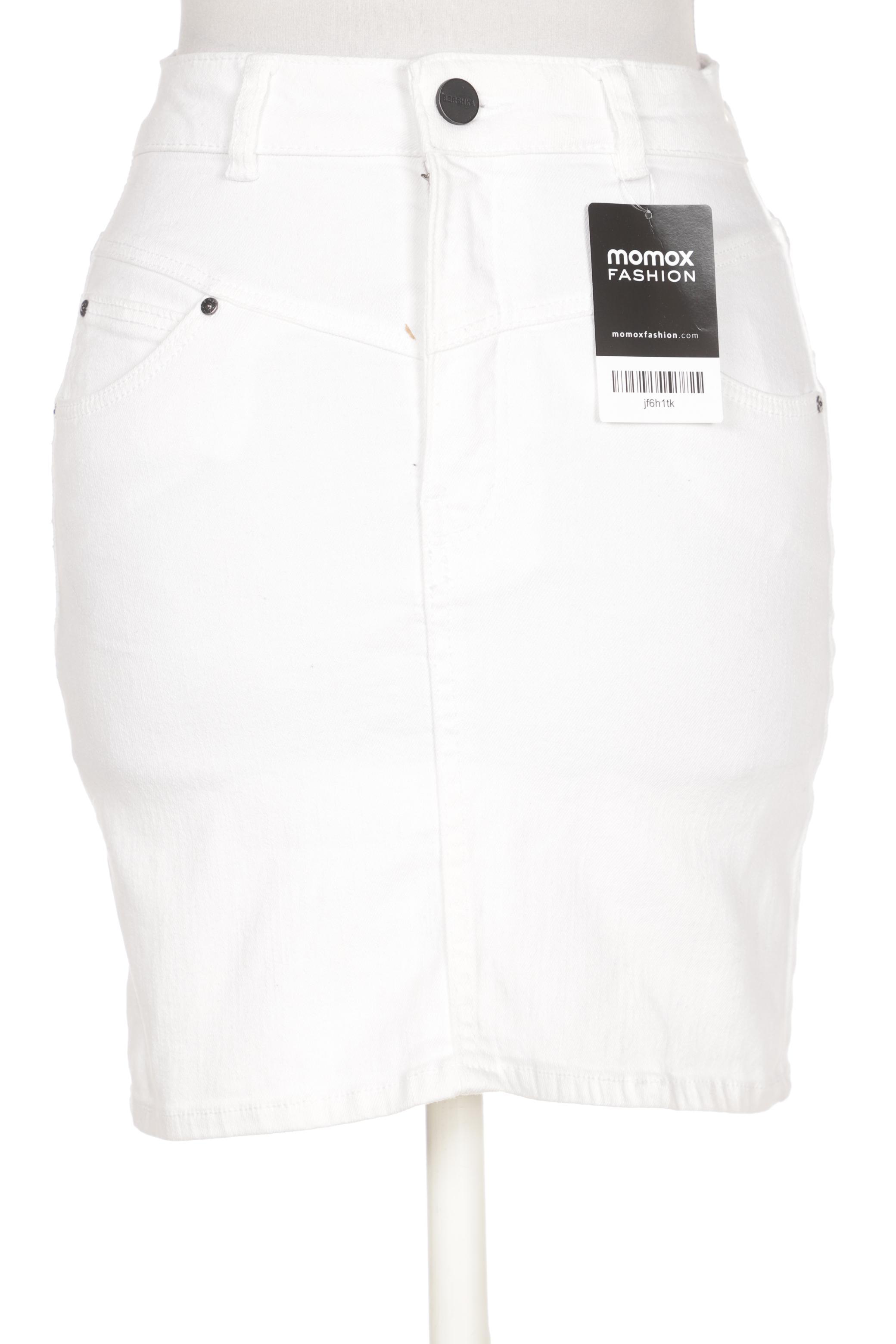 

bershka Damen Rock, weiß, Gr. 32