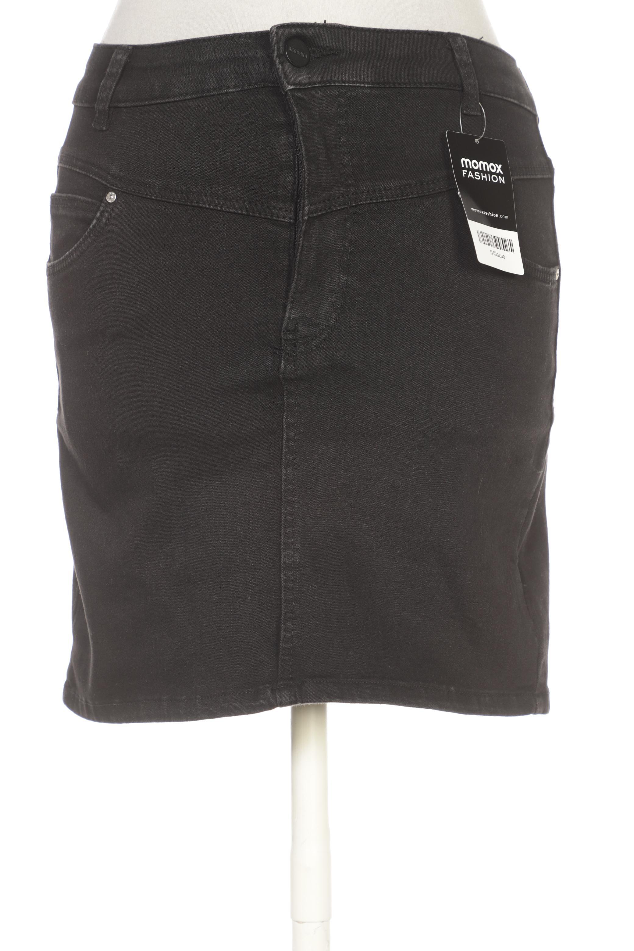 

bershka Damen Rock, schwarz, Gr. 34