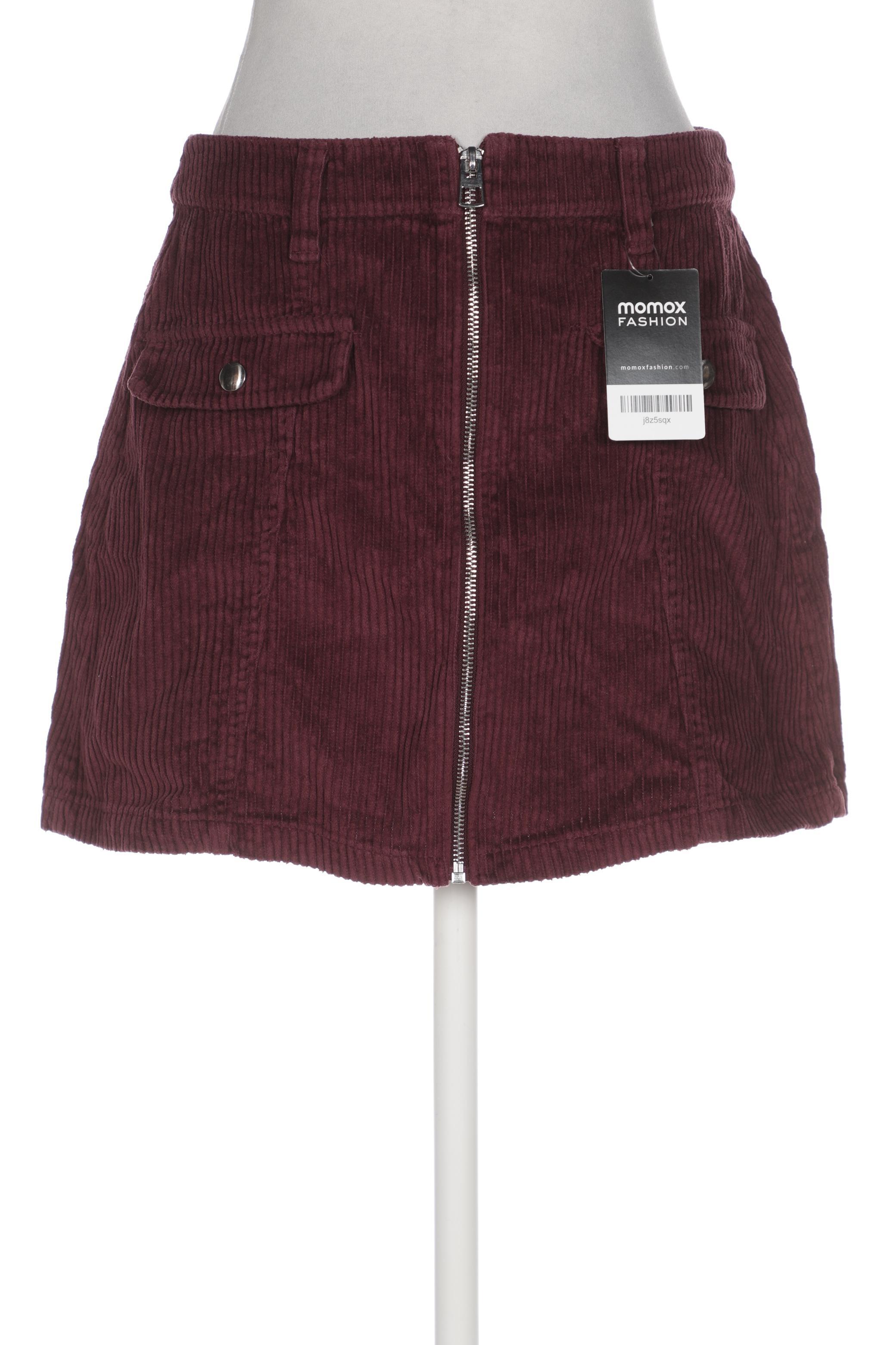 

bershka Damen Rock, bordeaux, Gr. 38