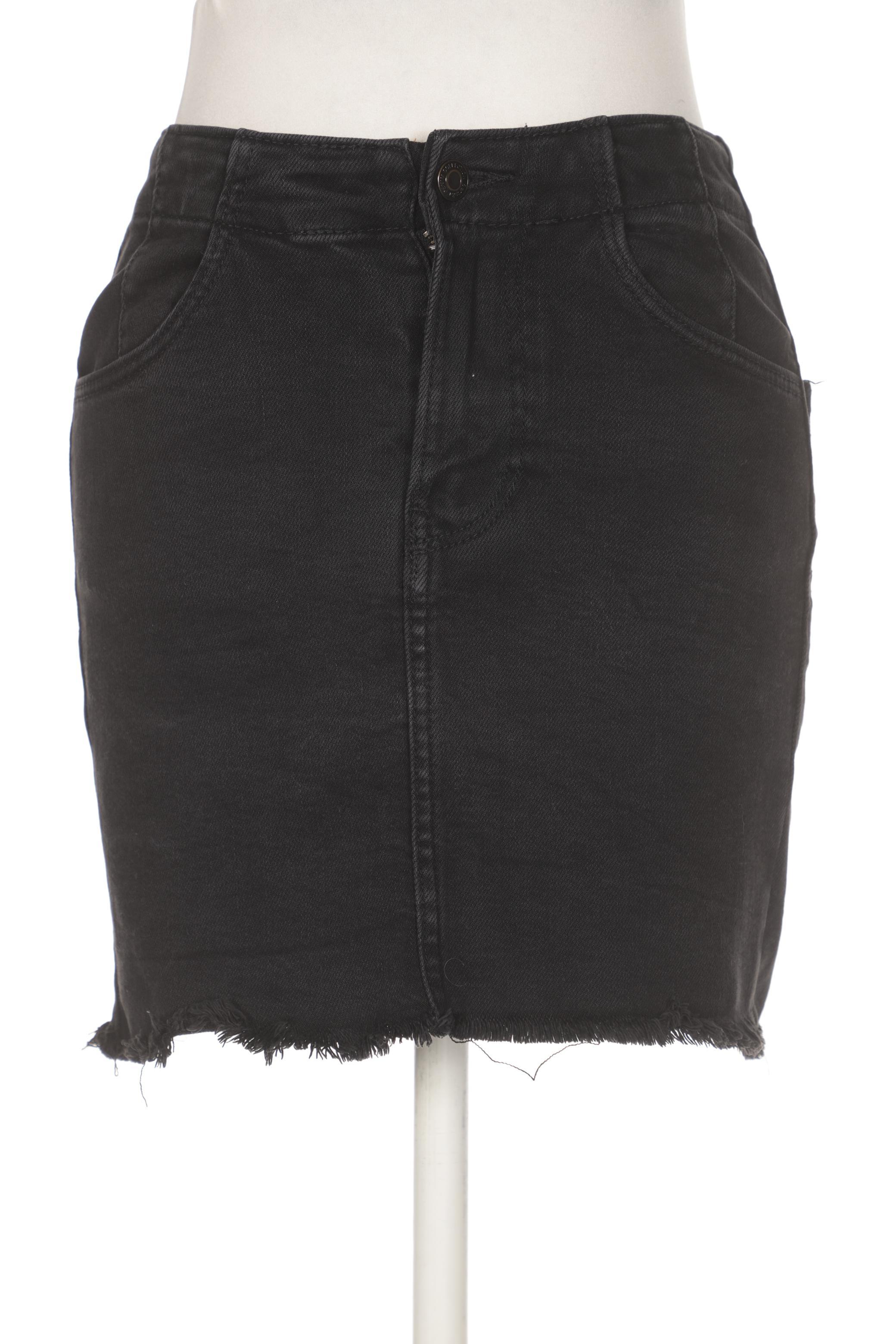 

bershka Damen Rock, schwarz, Gr. 32