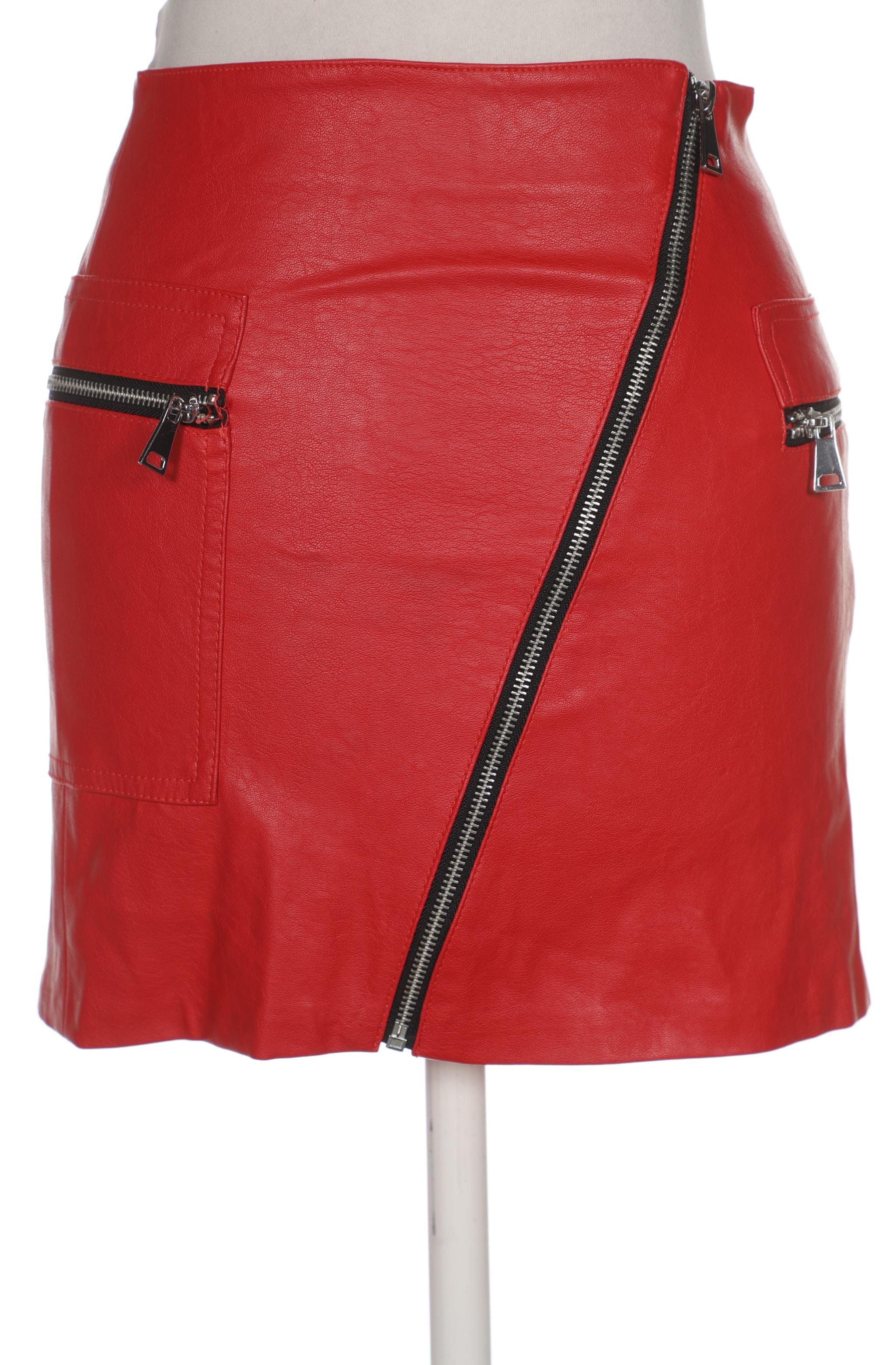 

bershka Damen Rock, rot, Gr. 34