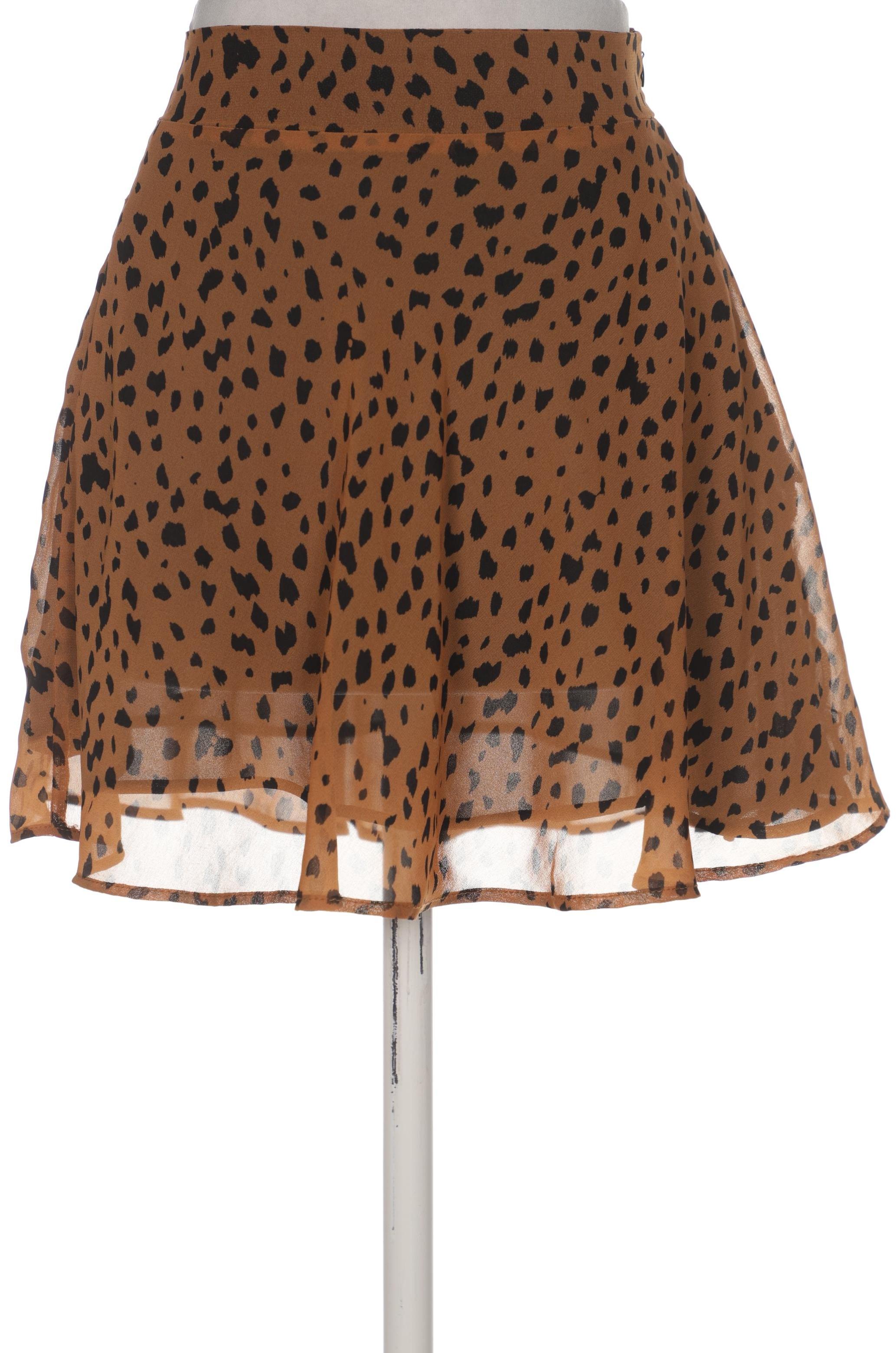 

bershka Damen Rock, braun, Gr. 34