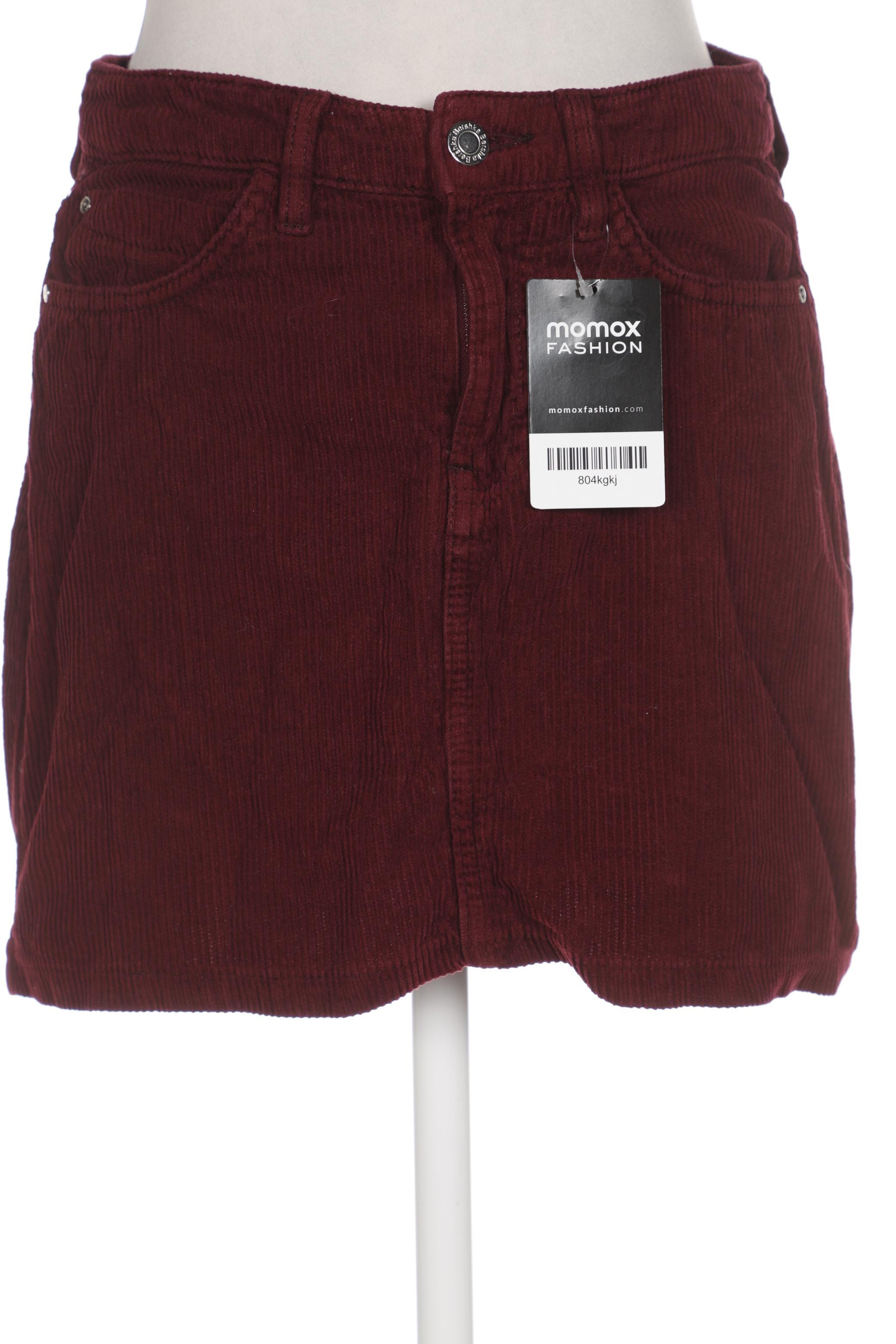 

bershka Damen Rock, bordeaux, Gr. 36