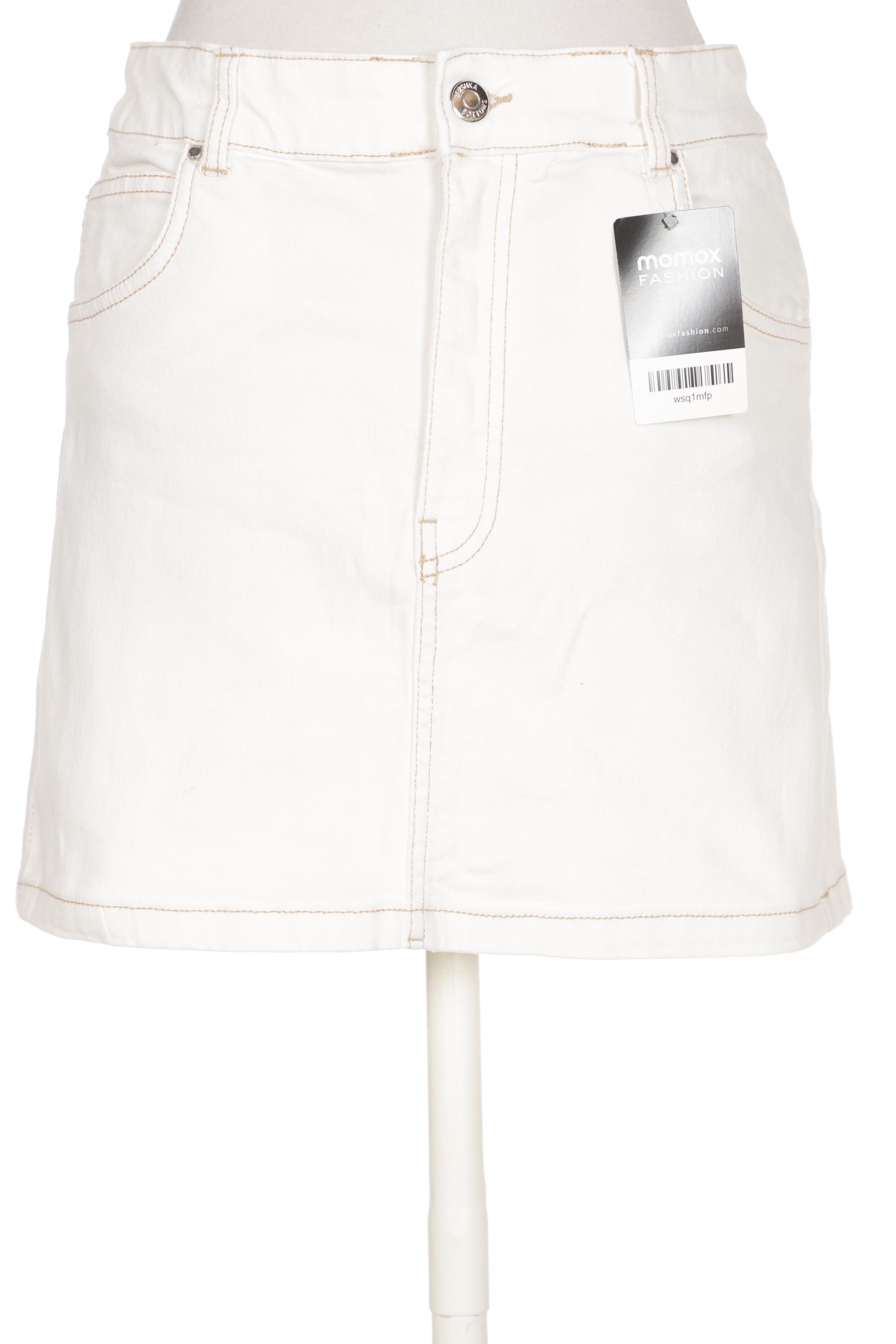 

bershka Damen Rock, weiß, Gr. 38