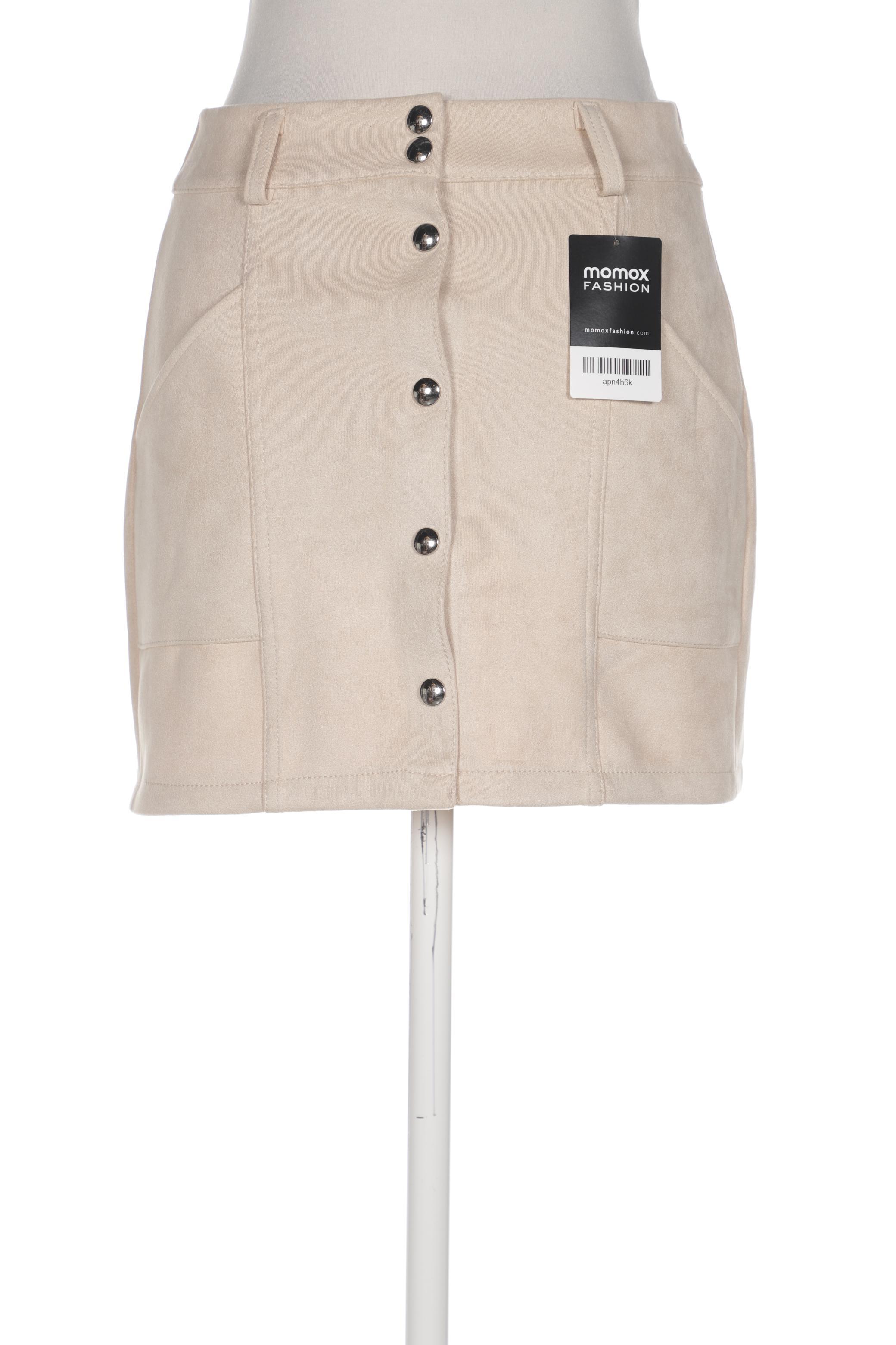 

bershka Damen Rock, beige, Gr. 36
