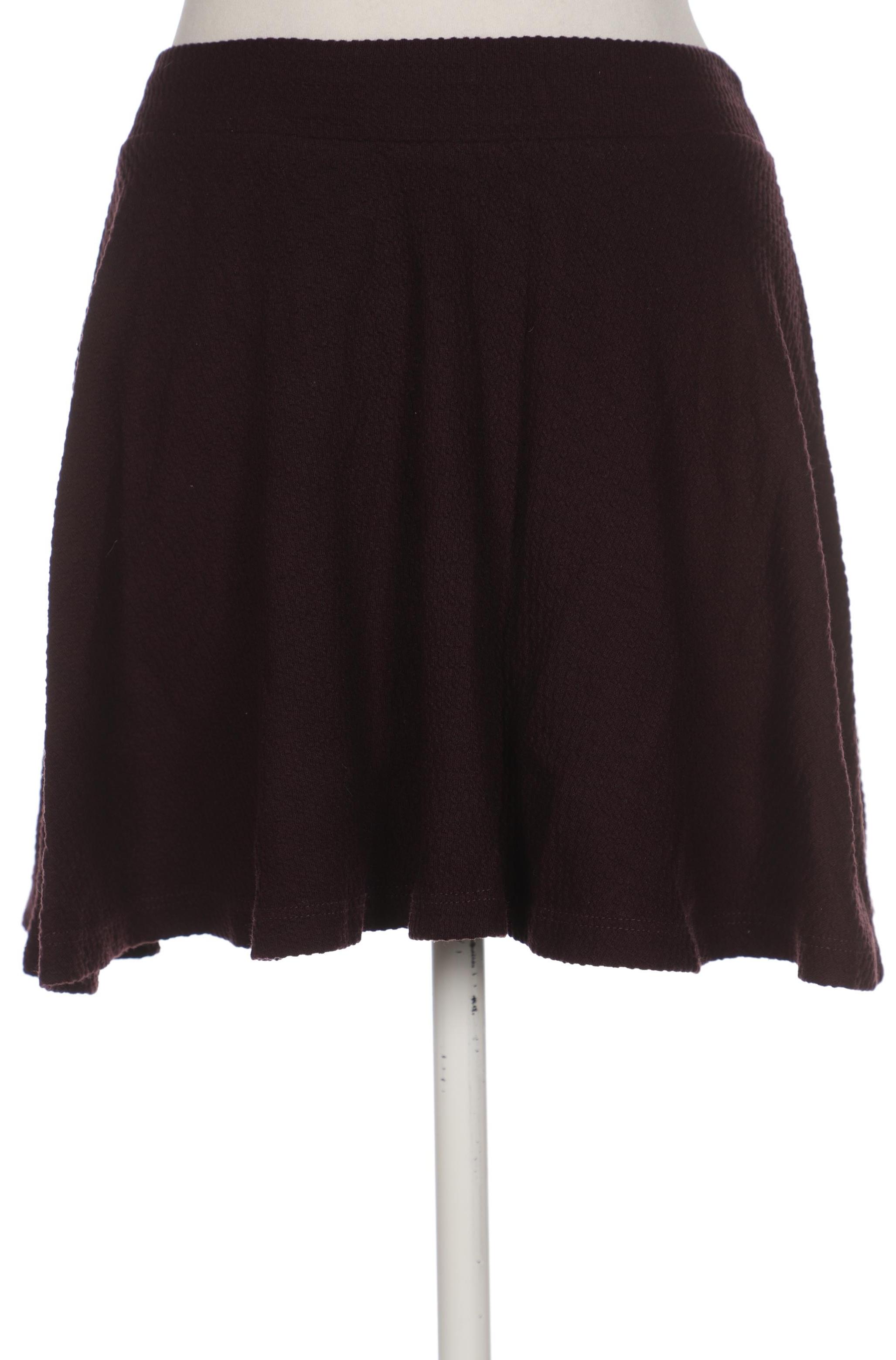 

bershka Damen Rock, bordeaux, Gr. 34